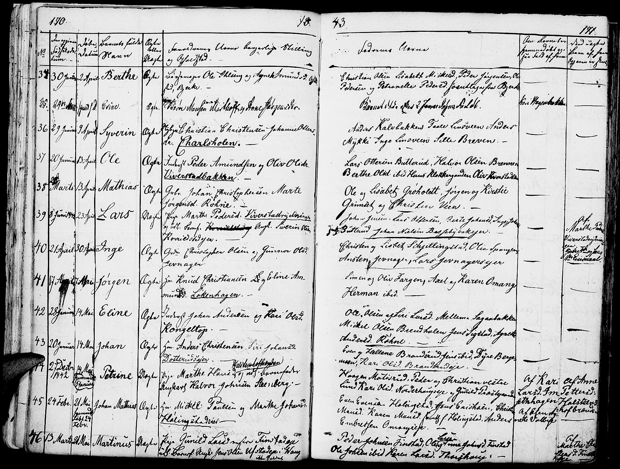 Løten prestekontor, AV/SAH-PREST-022/K/Ka/L0006: Parish register (official) no. 6, 1832-1849, p. 170-171