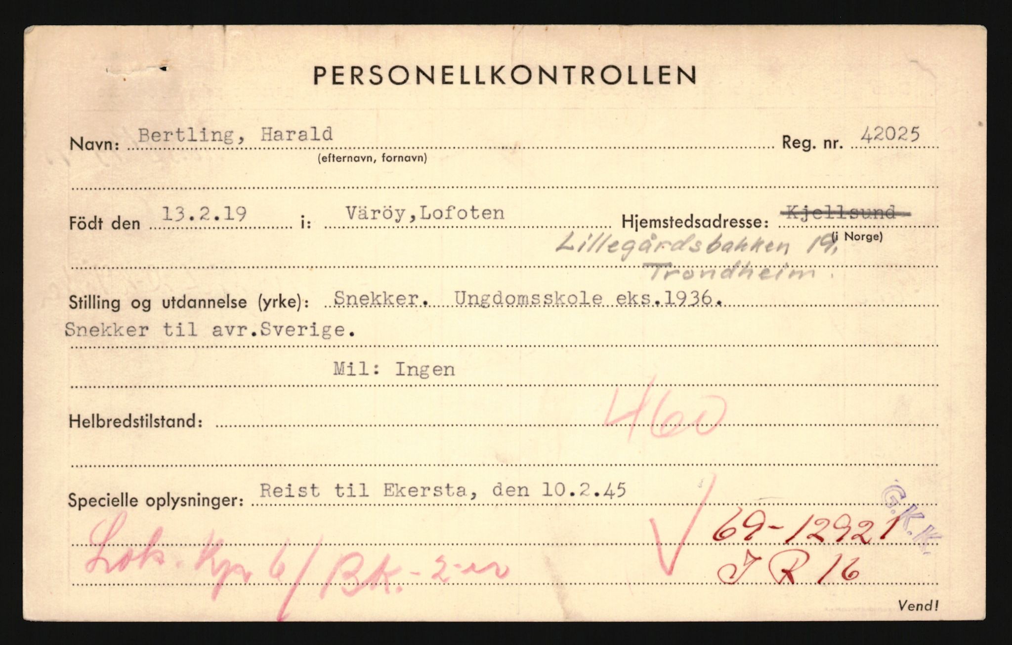 Forsvaret, Troms infanteriregiment nr. 16, AV/RA-RAFA-3146/P/Pa/L0024/0001: Rulleblad / Rulleblad for regimentets menige mannskaper, årsklasse 1940, 1940, p. 14