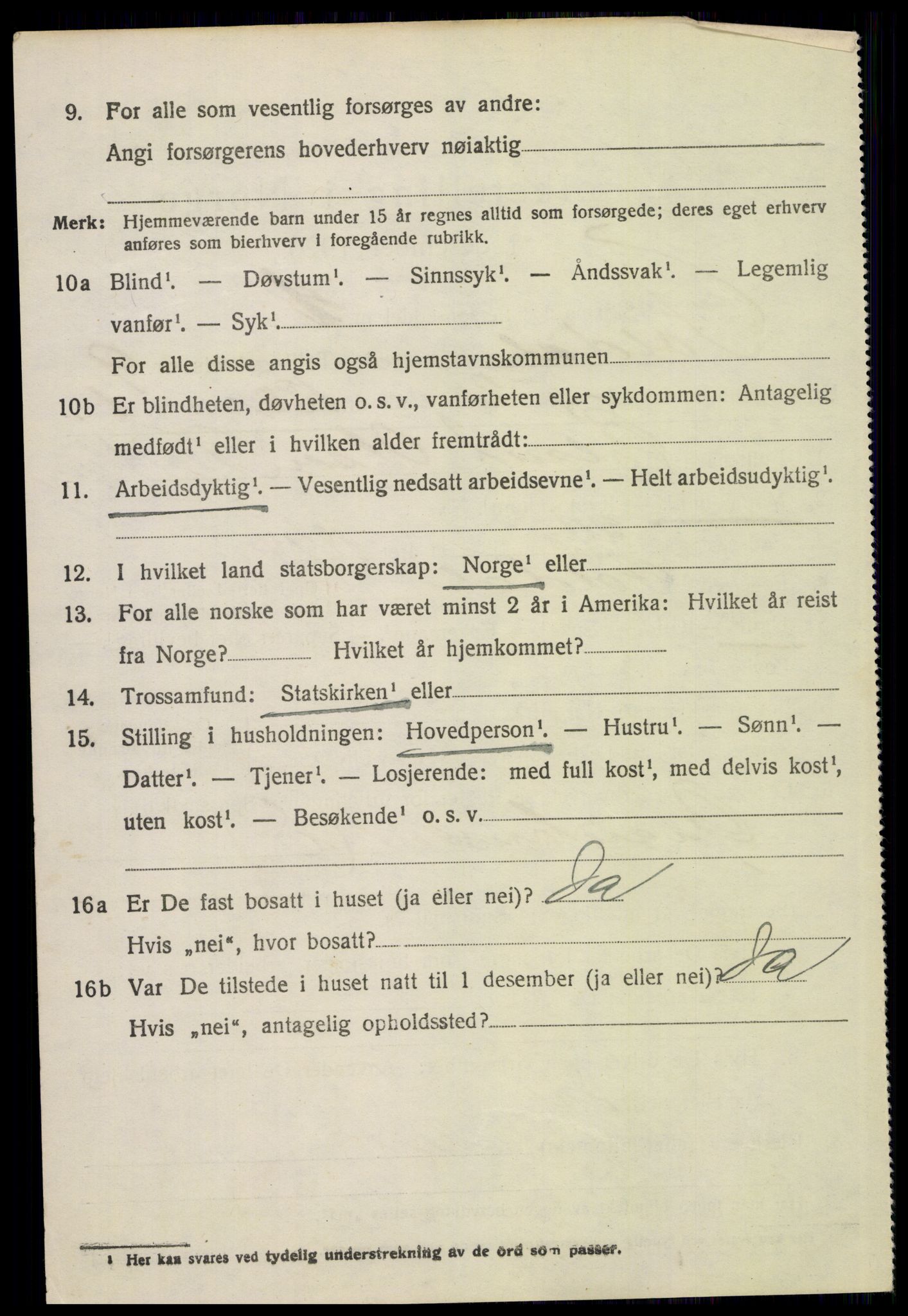 SAH, 1920 census for Folldal, 1920, p. 4584