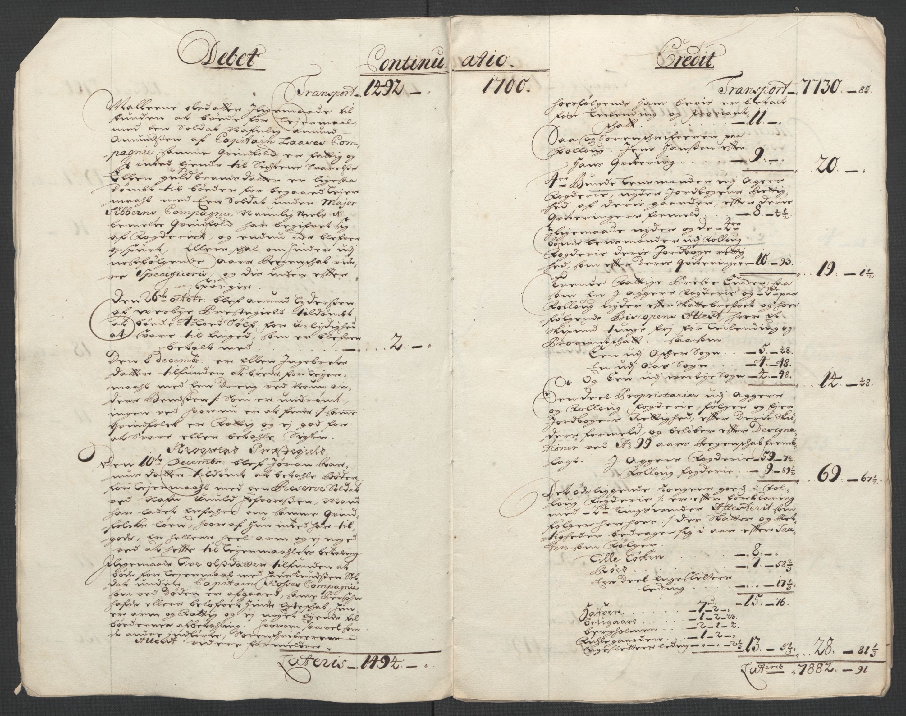 Rentekammeret inntil 1814, Reviderte regnskaper, Fogderegnskap, AV/RA-EA-4092/R10/L0443: Fogderegnskap Aker og Follo, 1700, p. 7