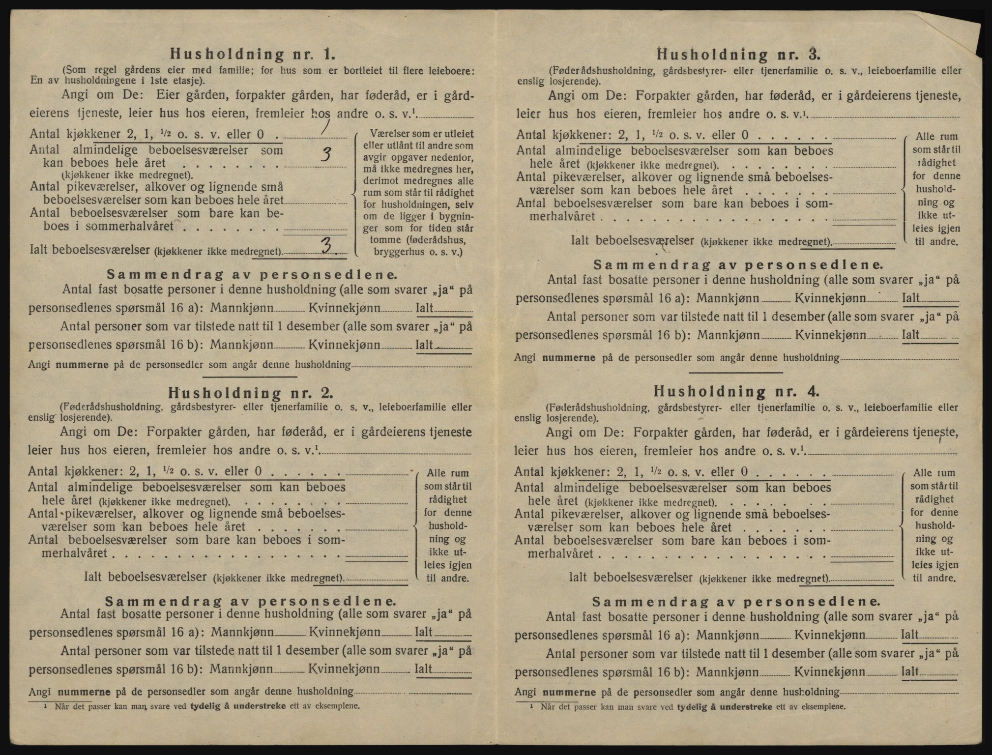 SAO, 1920 census for Onsøy, 1920, p. 421