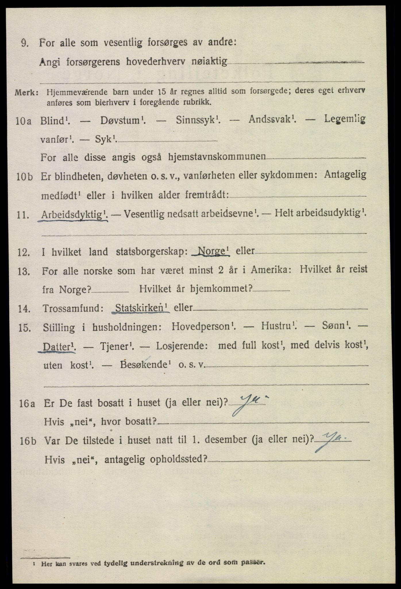 SAH, 1920 census for Eidskog, 1920, p. 2816