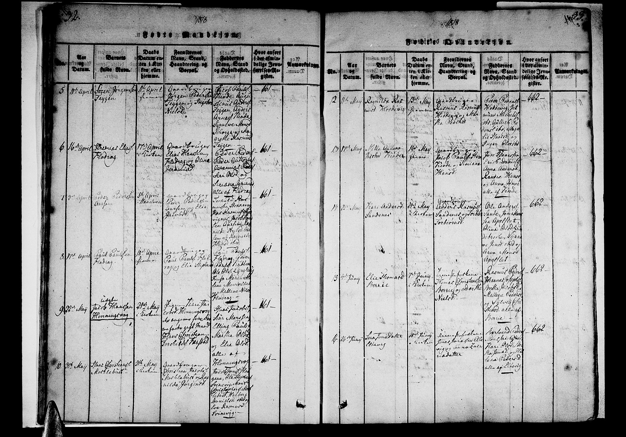 Selje sokneprestembete, AV/SAB-A-99938/H/Ha/Haa/Haaa: Parish register (official) no. A 8, 1816-1828, p. 32-33