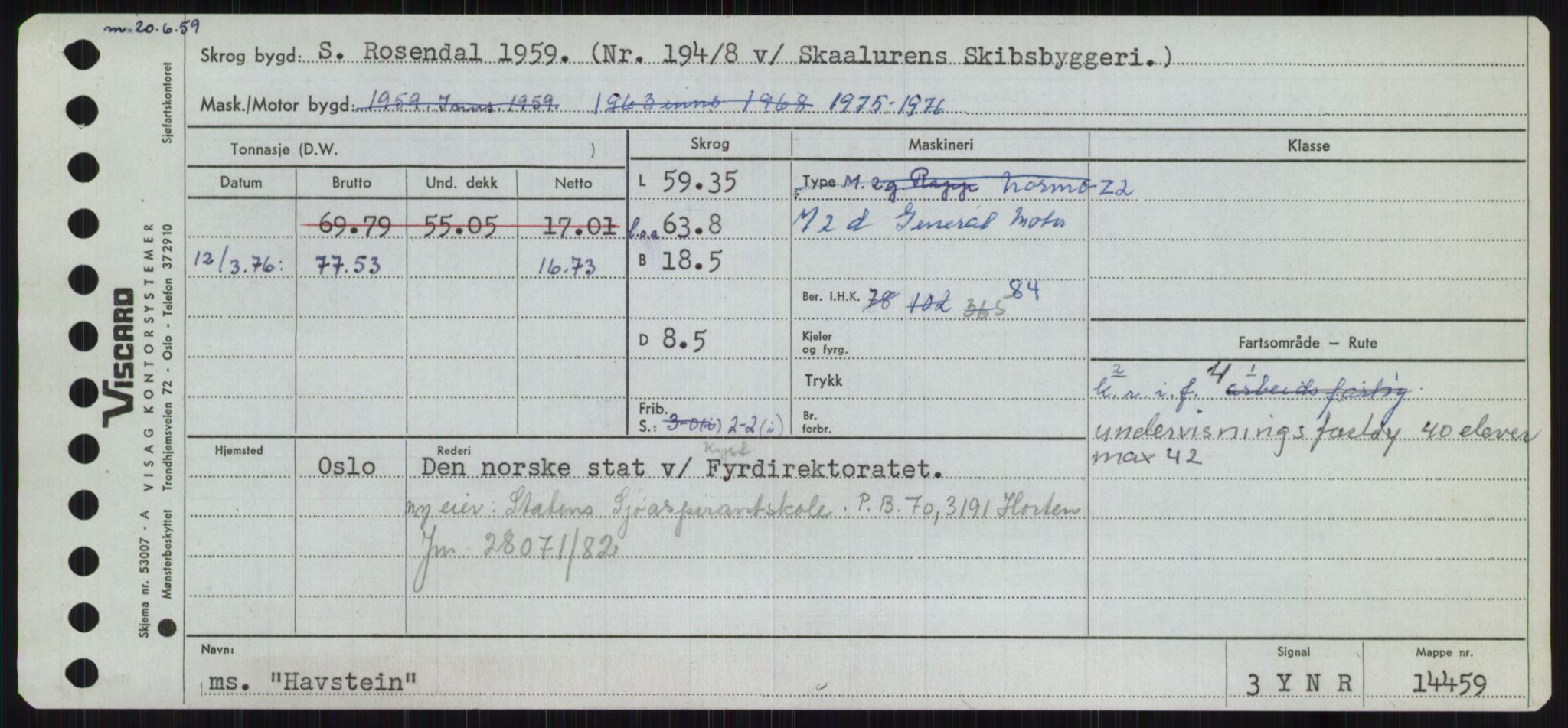 Sjøfartsdirektoratet med forløpere, Skipsmålingen, AV/RA-S-1627/H/Ha/L0002/0002: Fartøy, Eik-Hill / Fartøy, G-Hill, p. 701