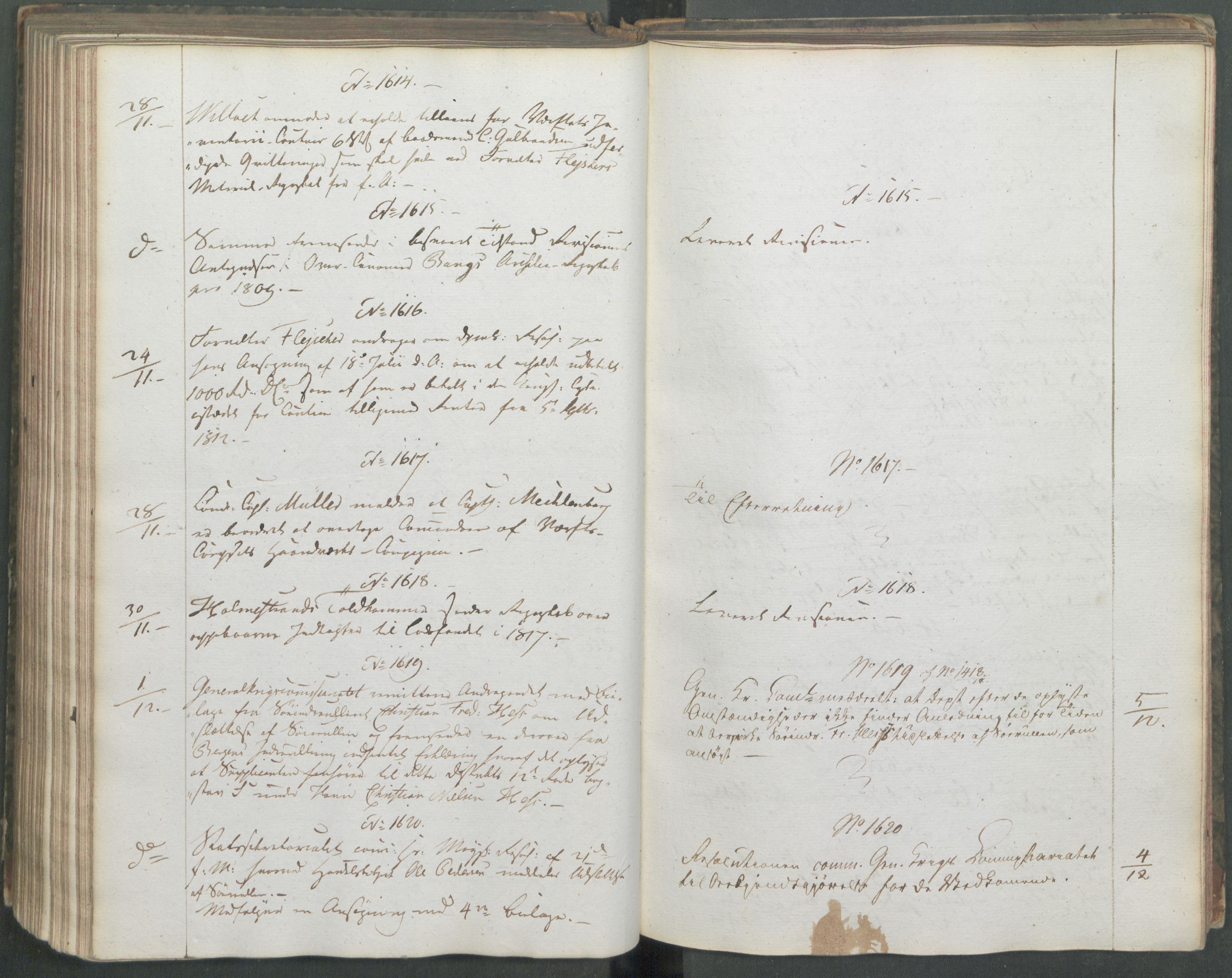 Marinedepartementet/ Marine- og postdepartementet, AV/RA-RAFA-3792/C/L0006: 7de Departements Journal, 1818