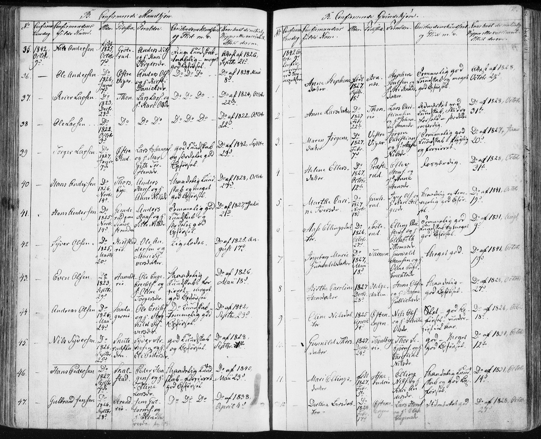 Modum kirkebøker, AV/SAKO-A-234/F/Fa/L0007: Parish register (official) no. 7, 1841-1850, p. 170