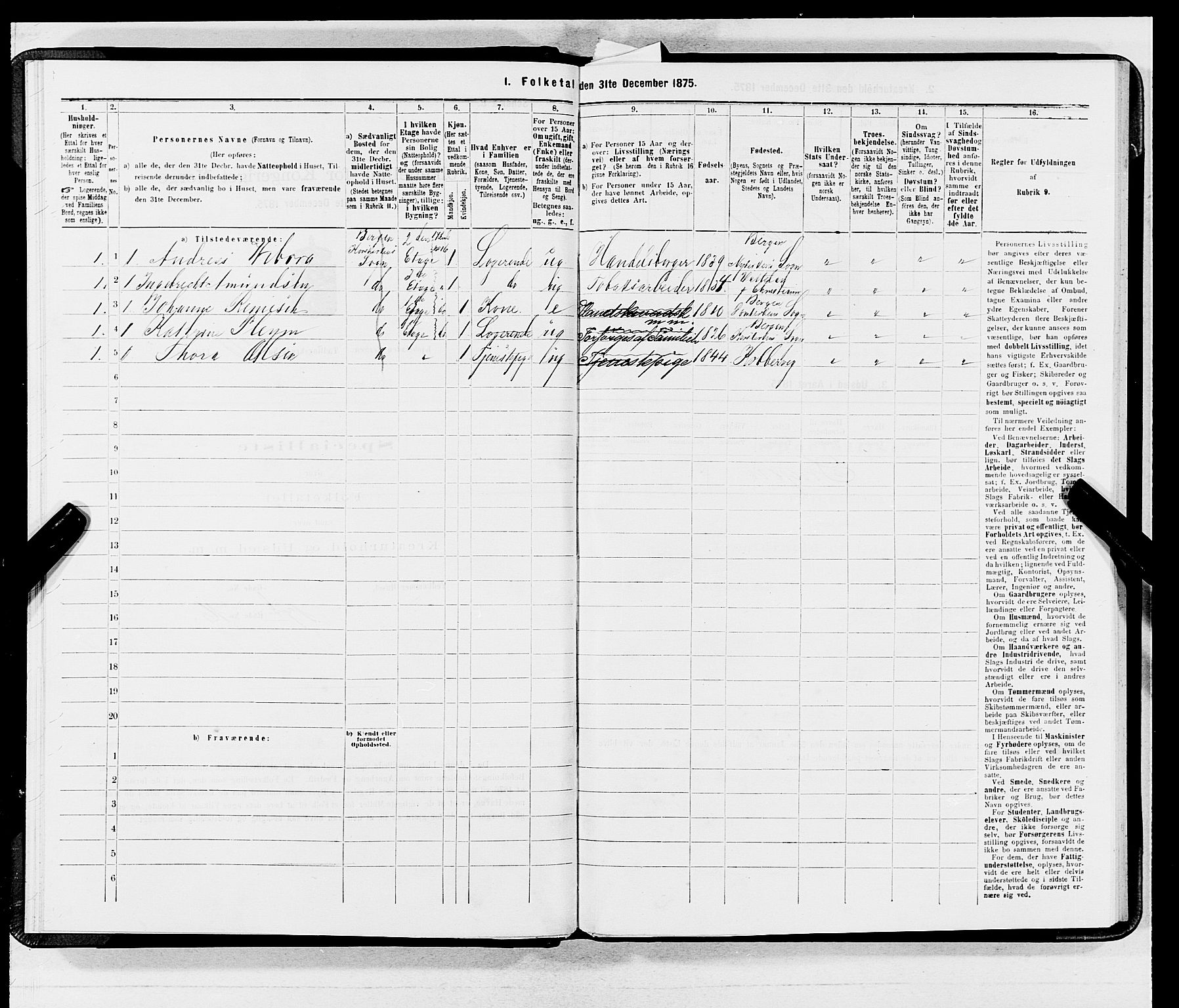 SAB, 1875 census for 1301 Bergen, 1875, p. 3771