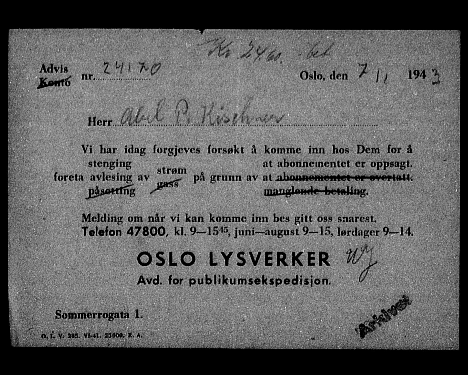 Justisdepartementet, Tilbakeføringskontoret for inndratte formuer, AV/RA-S-1564/H/Hc/Hcc/L0951: --, 1945-1947, p. 478