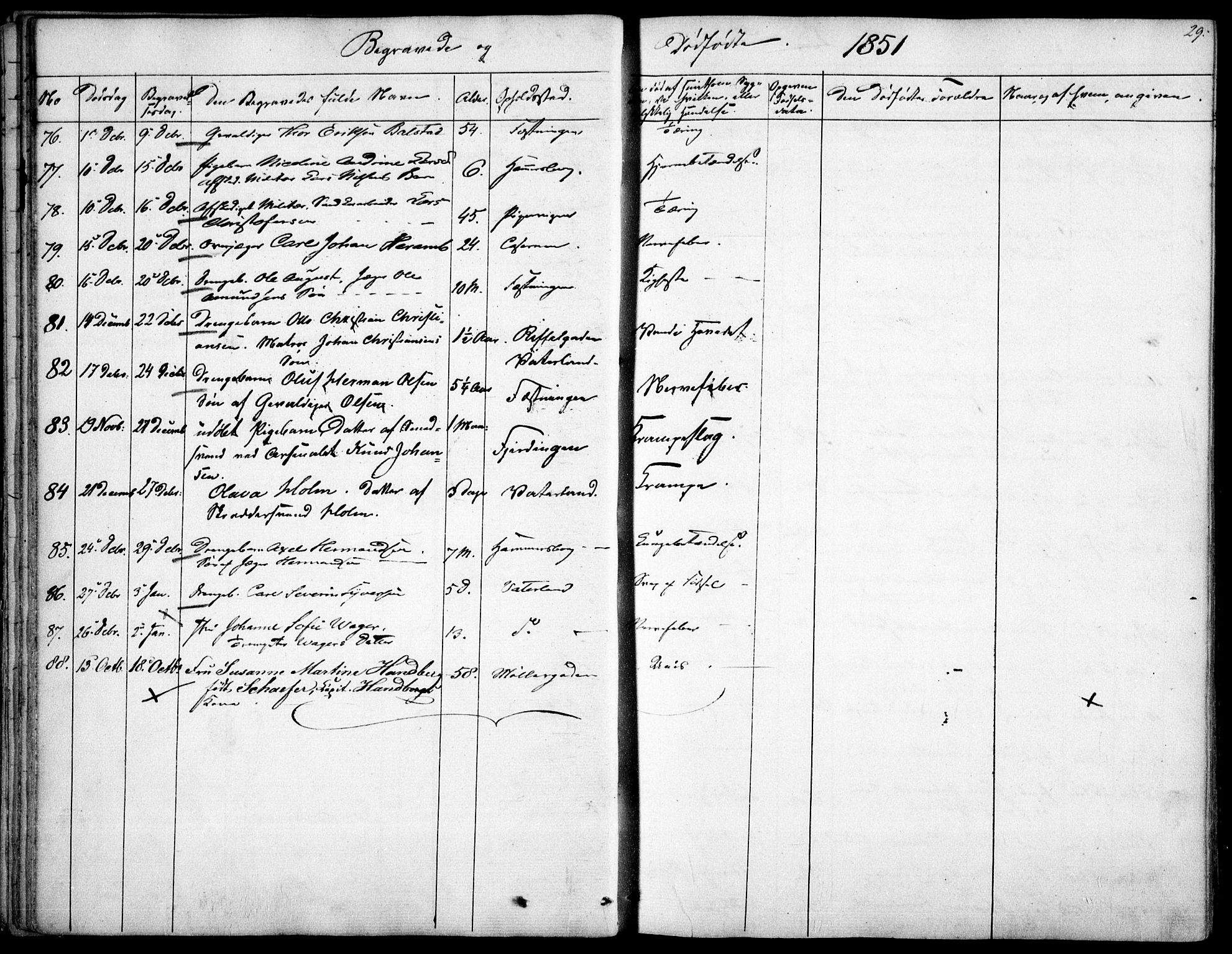 Garnisonsmenigheten Kirkebøker, AV/SAO-A-10846/F/Fa/L0009: Parish register (official) no. 9, 1842-1859, p. 29