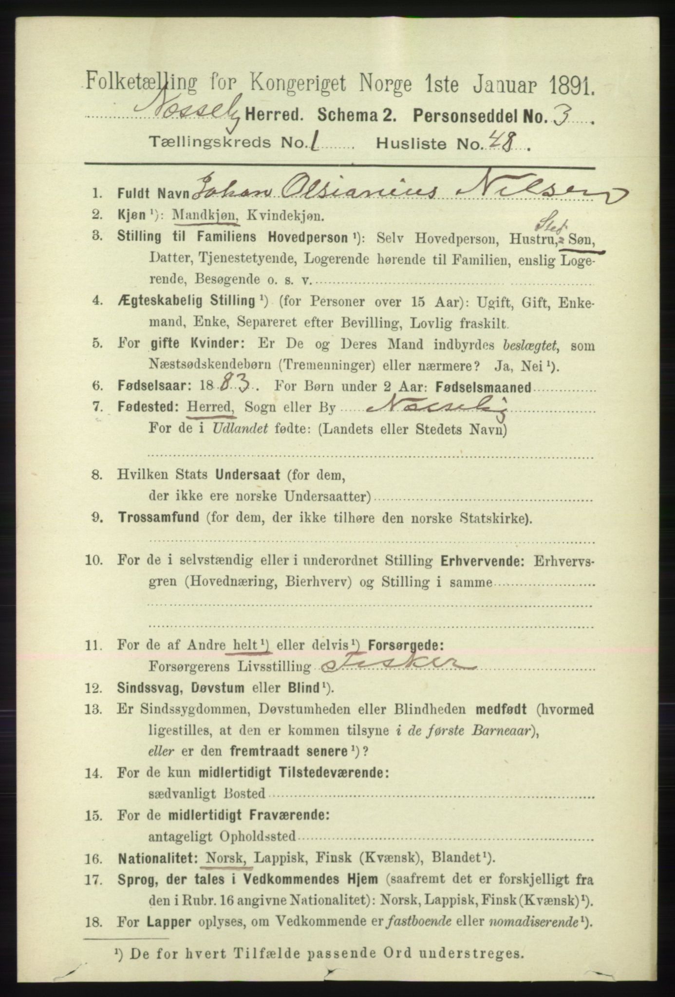 RA, 1891 census for 2027 Nesseby, 1891, p. 368