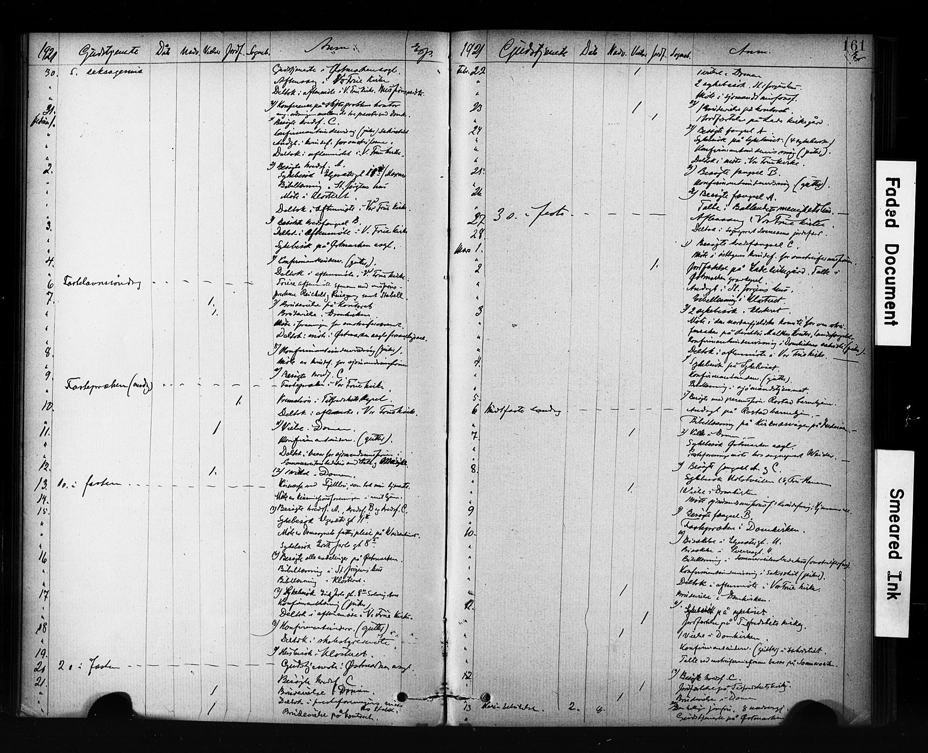 Ministerialprotokoller, klokkerbøker og fødselsregistre - Sør-Trøndelag, SAT/A-1456/601/L0071: Curate's parish register no. 601B04, 1882-1931, p. 161