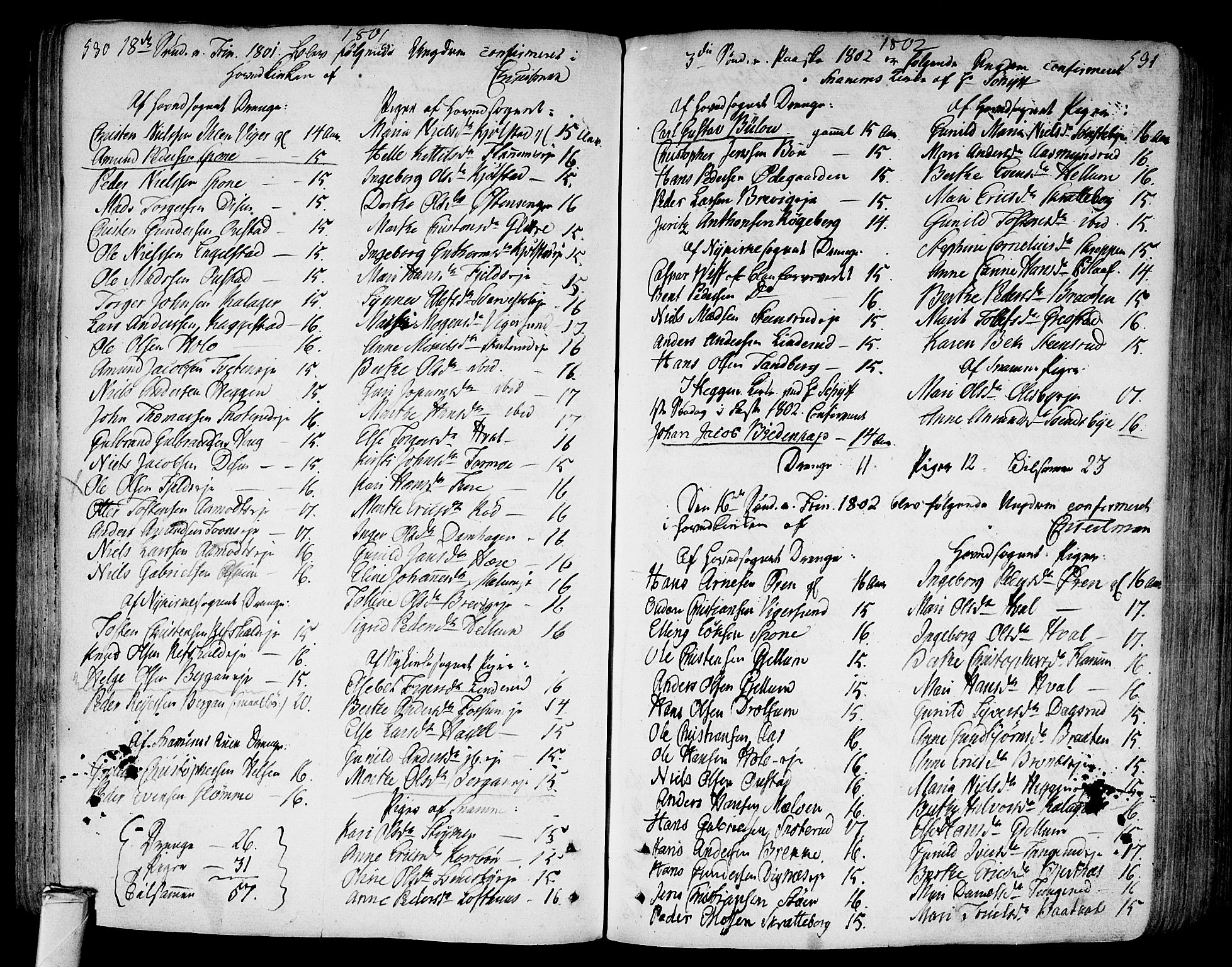 Modum kirkebøker, AV/SAKO-A-234/F/Fa/L0003: Parish register (official) no. 3, 1783-1819, p. 530-531