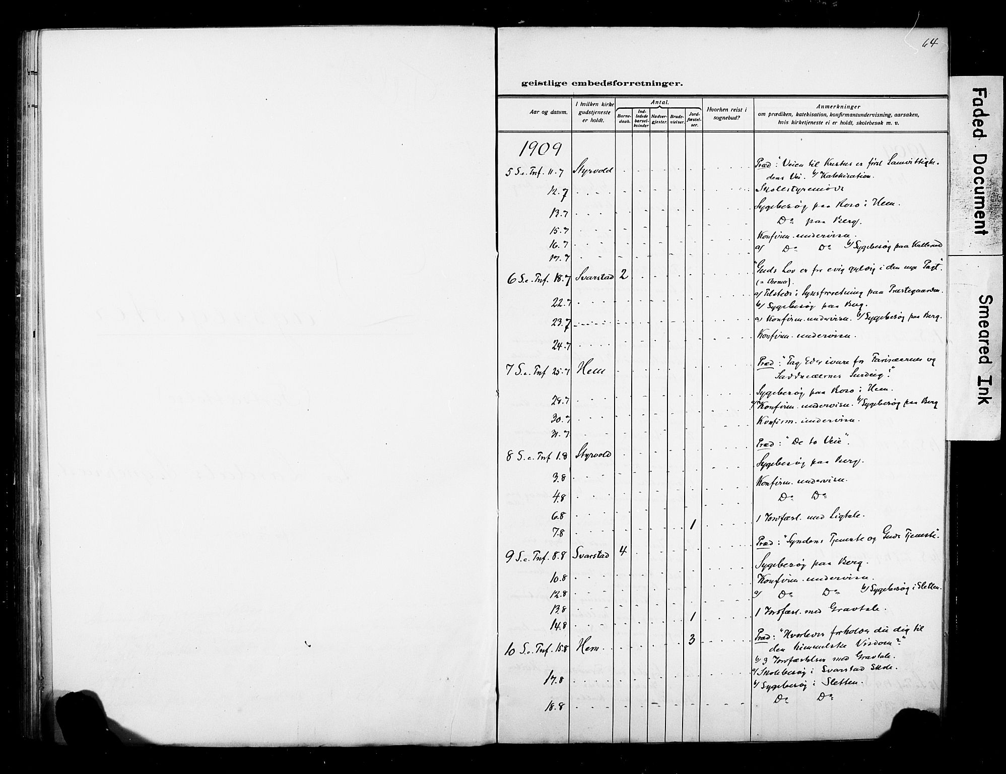 Lardal kirkebøker, AV/SAKO-A-350/F/Fb/L0002: Parish register (official) no. II 2, 1903-1911, p. 64