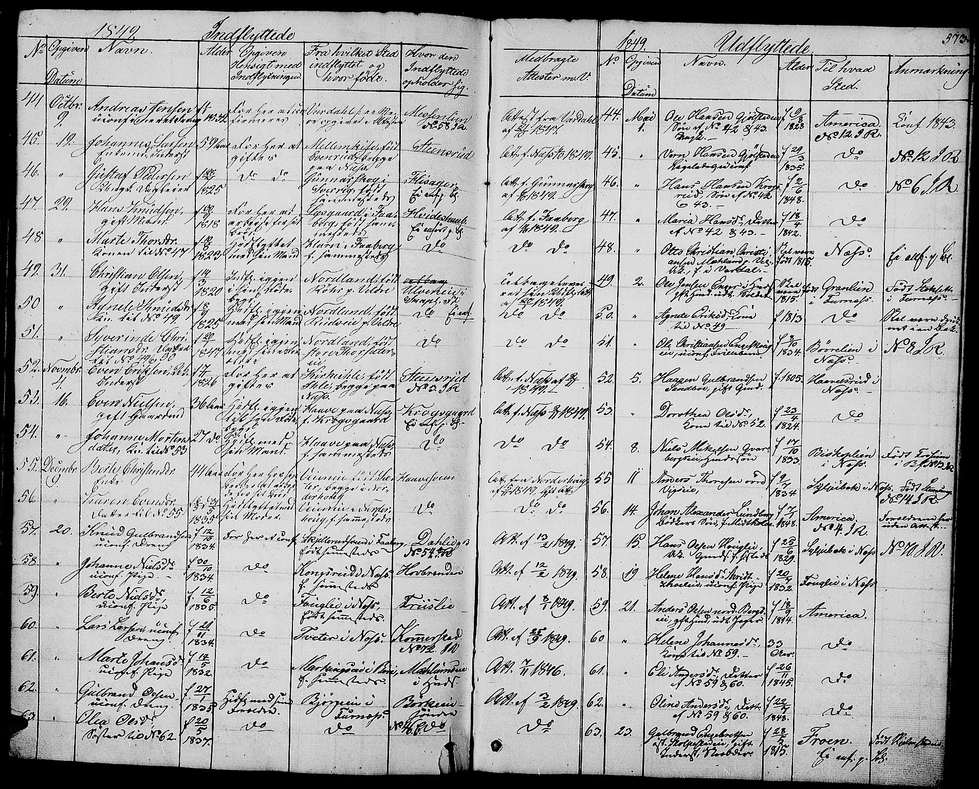 Ringsaker prestekontor, AV/SAH-PREST-014/L/La/L0005: Parish register (copy) no. 5, 1839-1850, p. 573