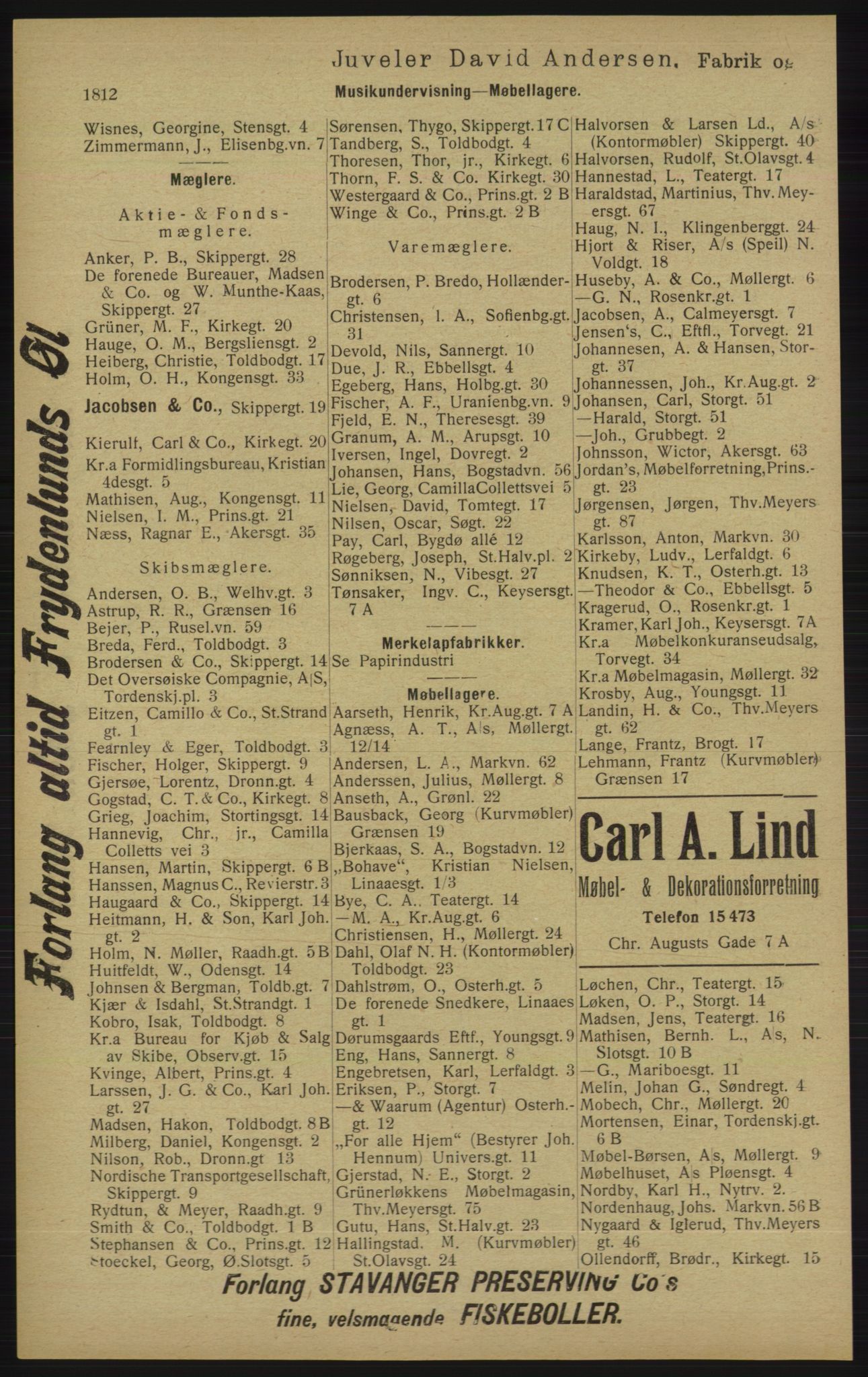 Kristiania/Oslo adressebok, PUBL/-, 1913, p. 1768