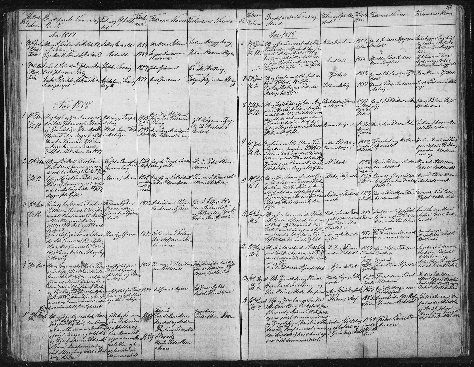 Ministerialprotokoller, klokkerbøker og fødselsregistre - Sør-Trøndelag, SAT/A-1456/616/L0406: Parish register (official) no. 616A03, 1843-1879, p. 151