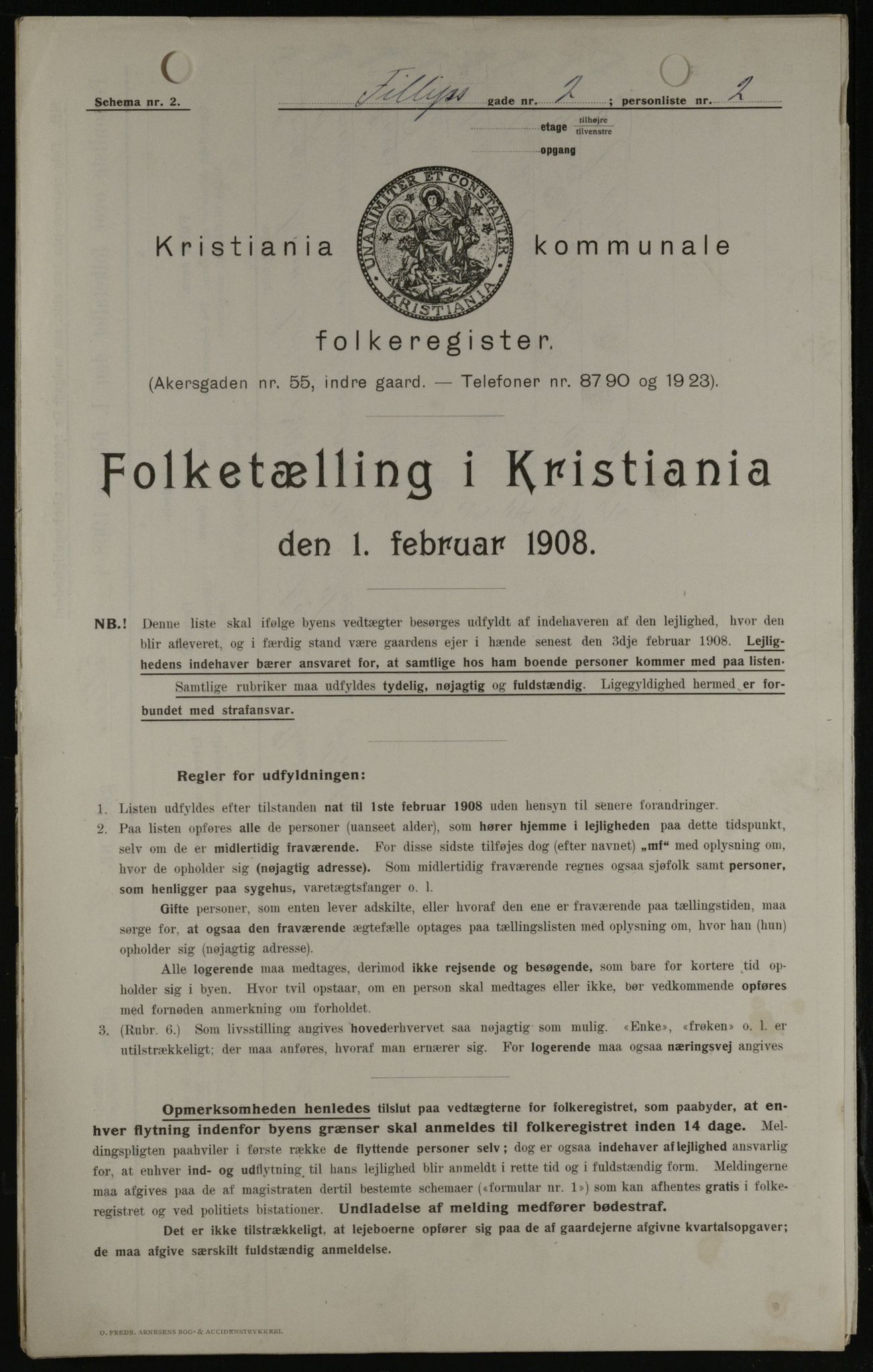 OBA, Municipal Census 1908 for Kristiania, 1908, p. 21896