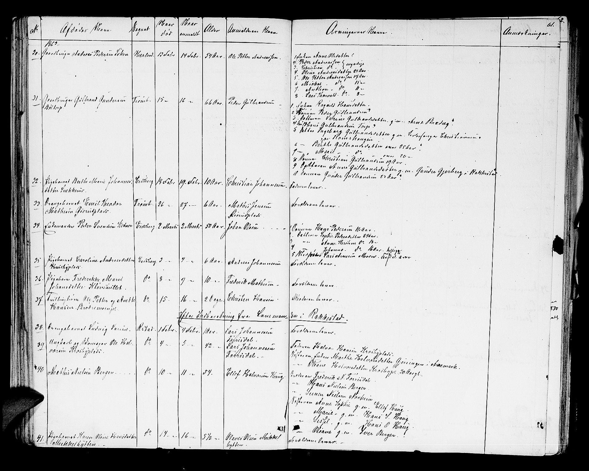 Rakkestad sorenskriveri, SAO/A-10686/H/Ha/Haa/L0003: Dødsanmeldelsesprotokoller, 1860-1868, p. 61