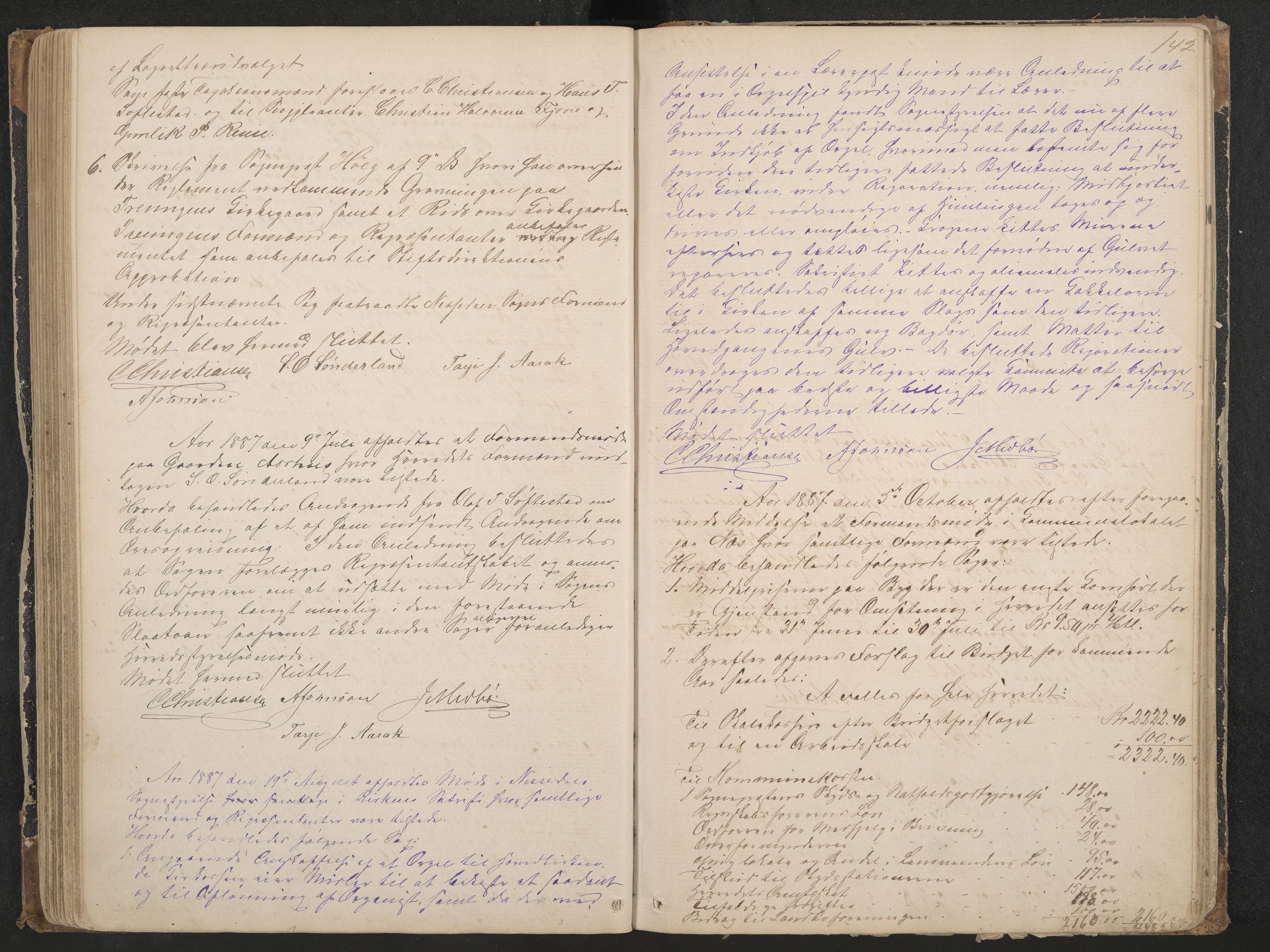 Nissedal formannskap og sentraladministrasjon, IKAK/0830021-1/A/L0002: Møtebok, 1870-1892, p. 142