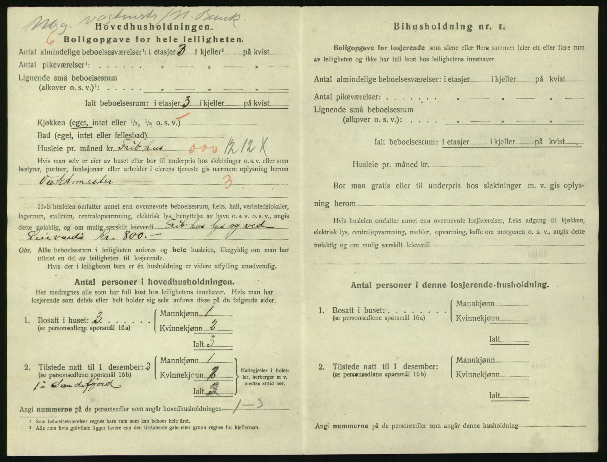 SAKO, 1920 census for Larvik, 1920, p. 4843