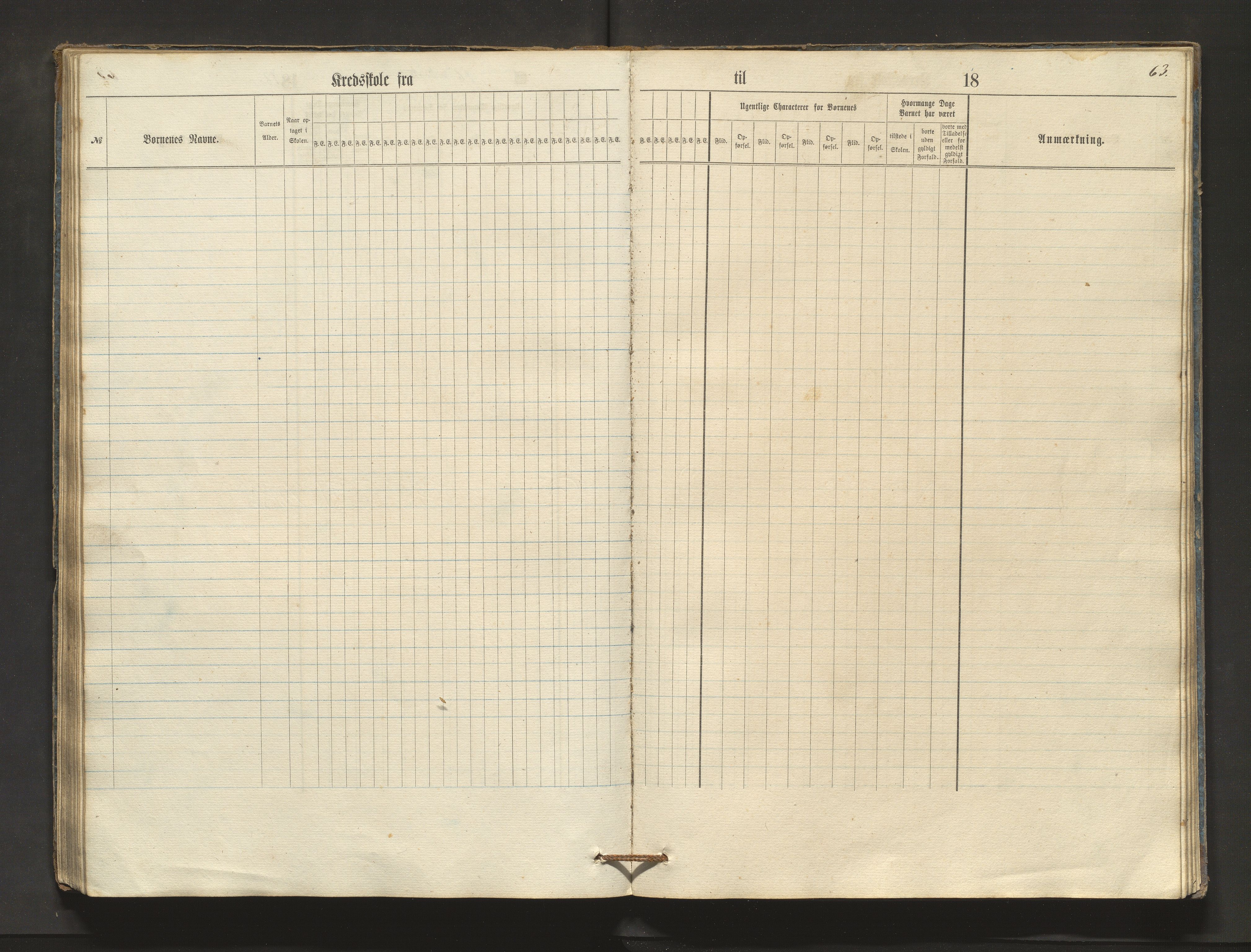 Sveio kommune. Barneskulane, IKAH/1216-231/F/Fa/L0024: Skuleprotokoll for Bråtvedt og Kvalvåg krinsar, 1862-1872, p. 63