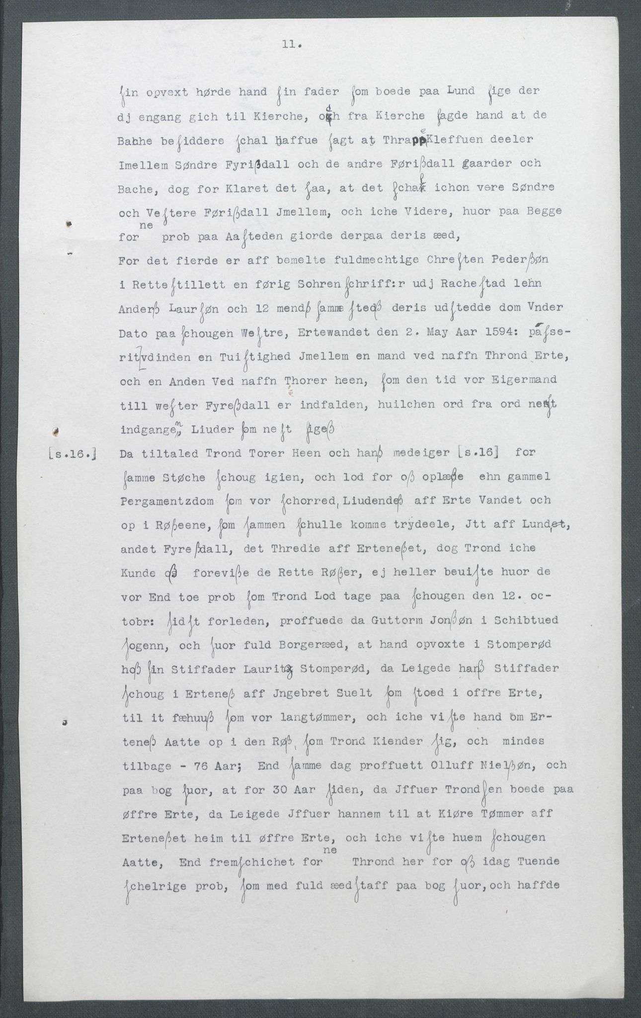 Riksarkivets diplomsamling, AV/RA-EA-5965/F02/L0166: Dokumenter, 1654-1656, p. 231
