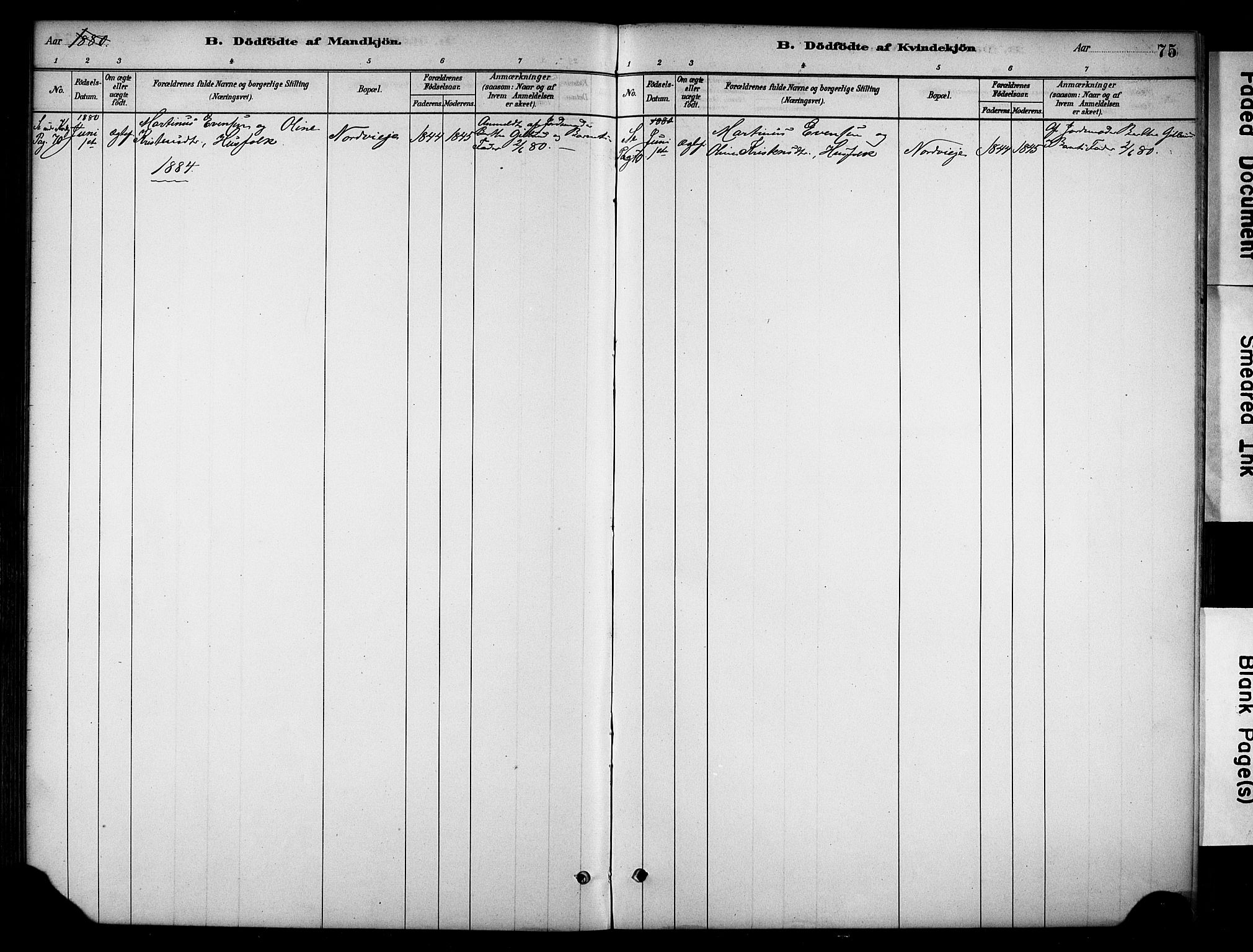Stange prestekontor, AV/SAH-PREST-002/K/L0019: Parish register (official) no. 19, 1880-1891, p. 75