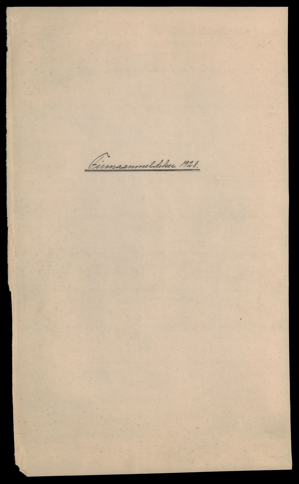 Fosen sorenskriveri, SAT/A-1107/2/J/Jb/Jbc/L0002: Bilag, 1928-1935, p. 1