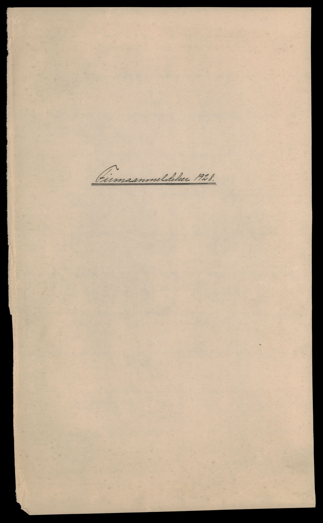 Fosen sorenskriveri, AV/SAT-A-1107/2/J/Jb/Jbc/L0002: Bilag, 1928-1935, p. 1