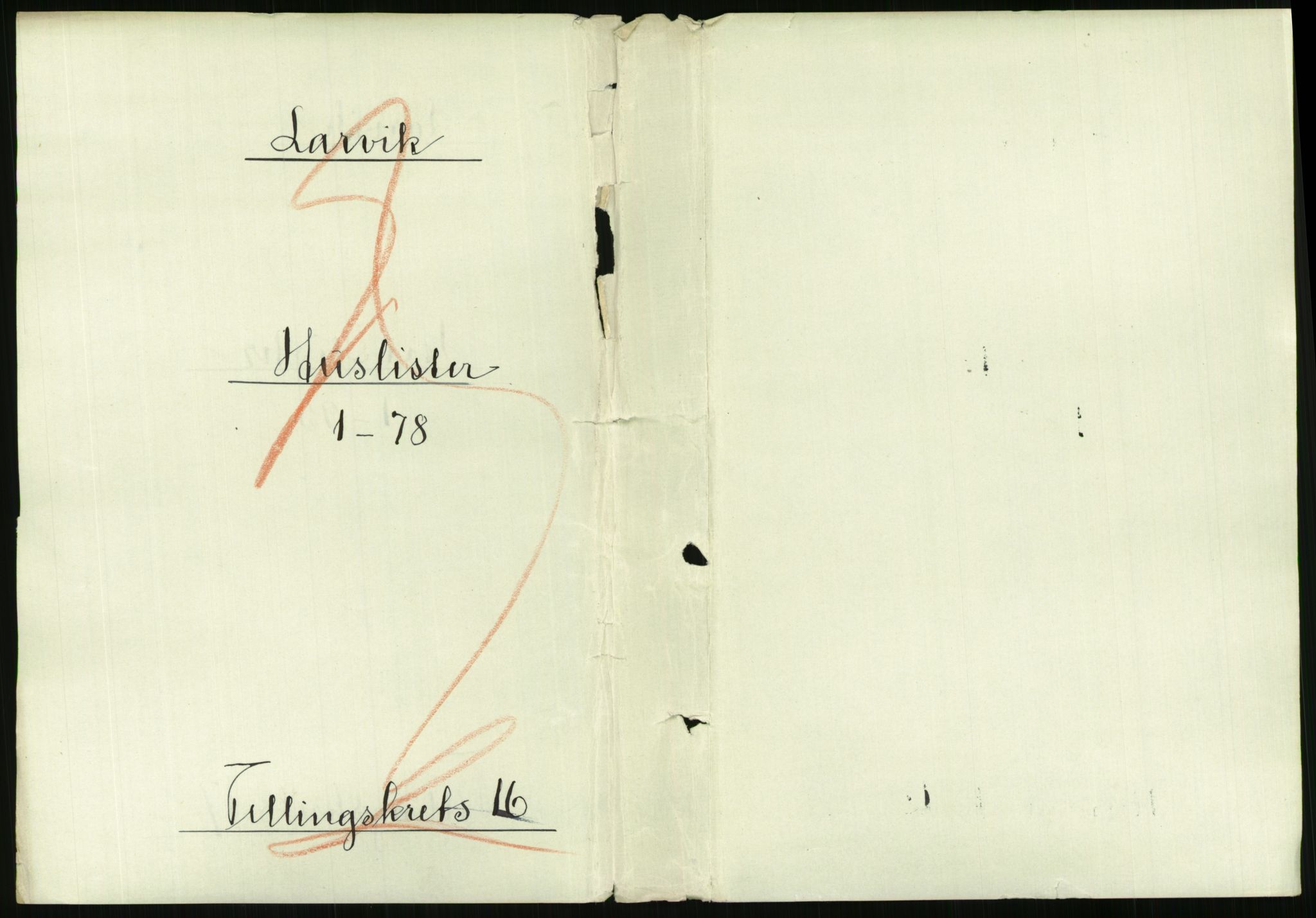 RA, 1891 census for 0707 Larvik, 1891, p. 1908