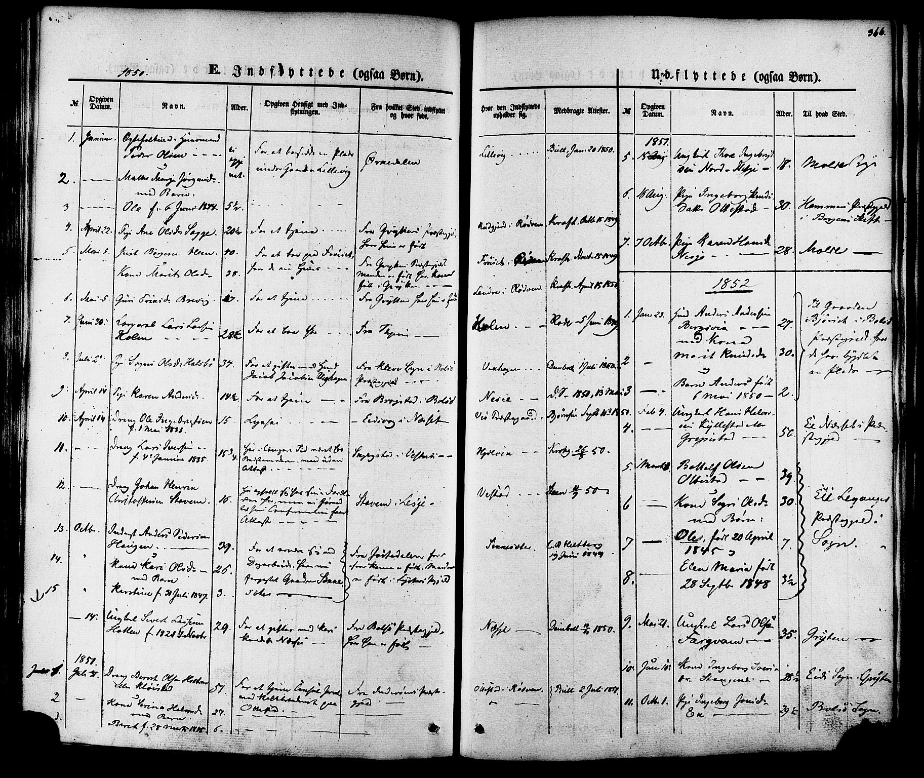 Ministerialprotokoller, klokkerbøker og fødselsregistre - Møre og Romsdal, SAT/A-1454/547/L0603: Parish register (official) no. 547A05, 1846-1877, p. 366