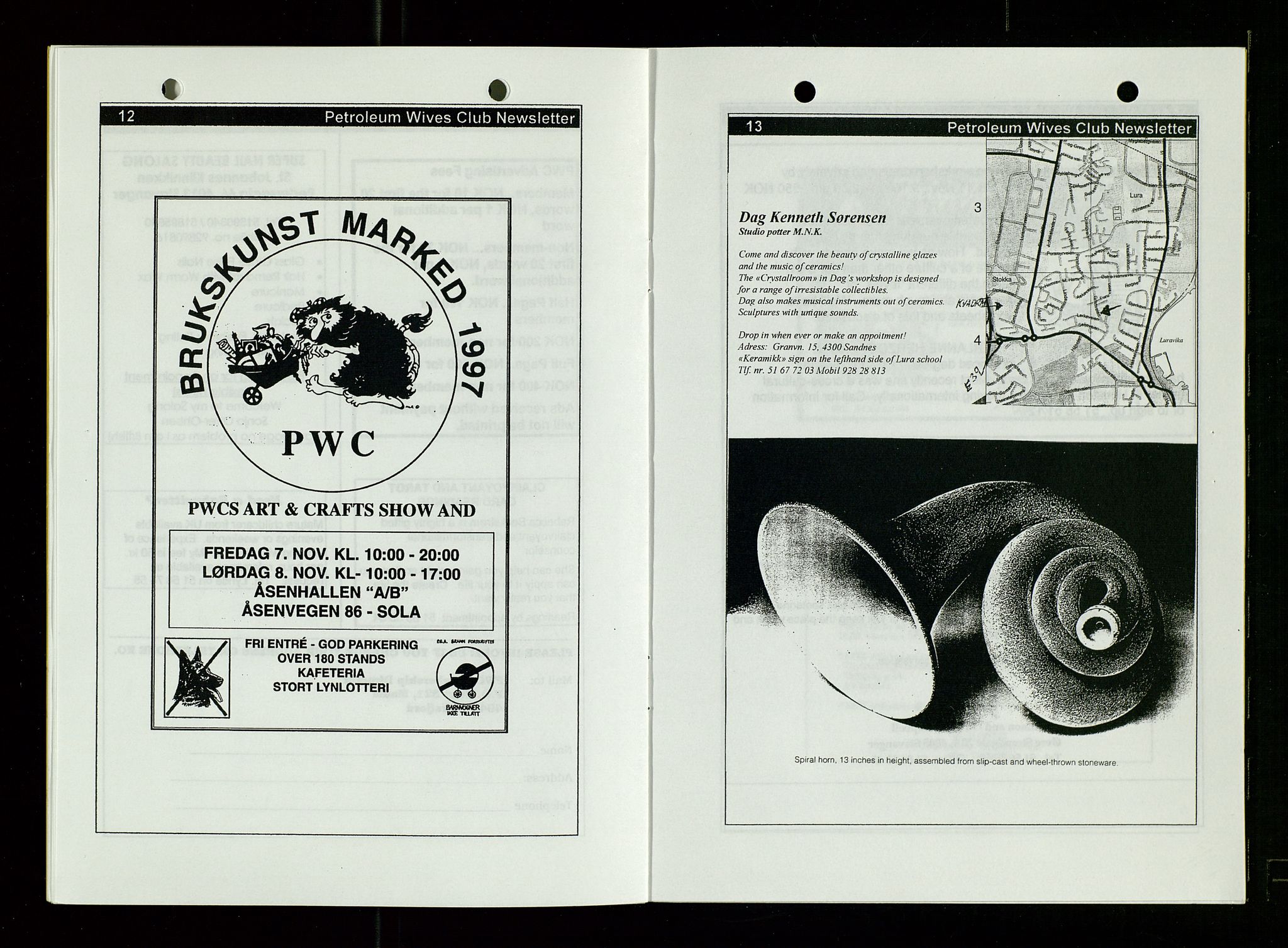 PA 1547 - Petroleum Wives Club, AV/SAST-A-101974/X/Xa/L0004: Newsletter, 1995-1997