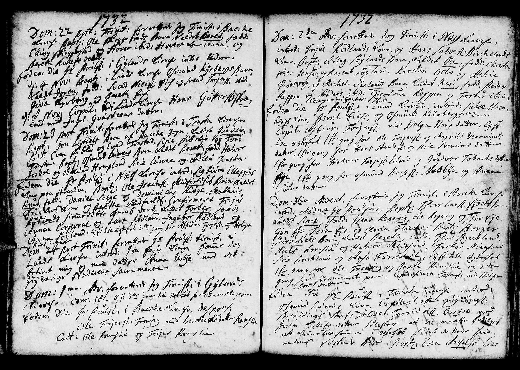 Lund sokneprestkontor, AV/SAST-A-101809/S06/L0001: Parish register (official) no. A 1, 1724-1737