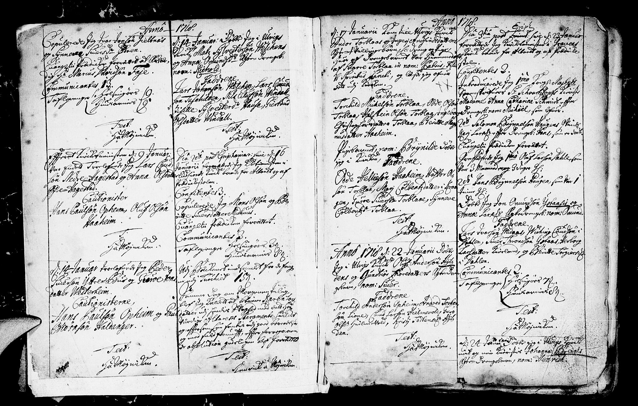 Ulvik sokneprestembete, SAB/A-78801/H/Haa: Parish register (official) no. A 4, 1718-1725, p. 3