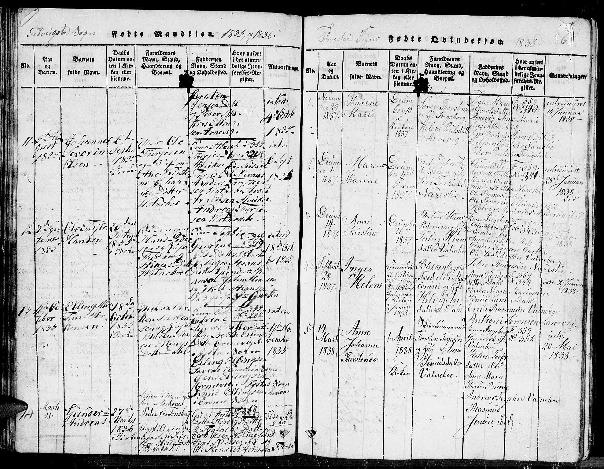 Dypvåg sokneprestkontor, SAK/1111-0007/F/Fb/Fbb/L0001: Parish register (copy) no. B 1, 1816-1850, p. 61