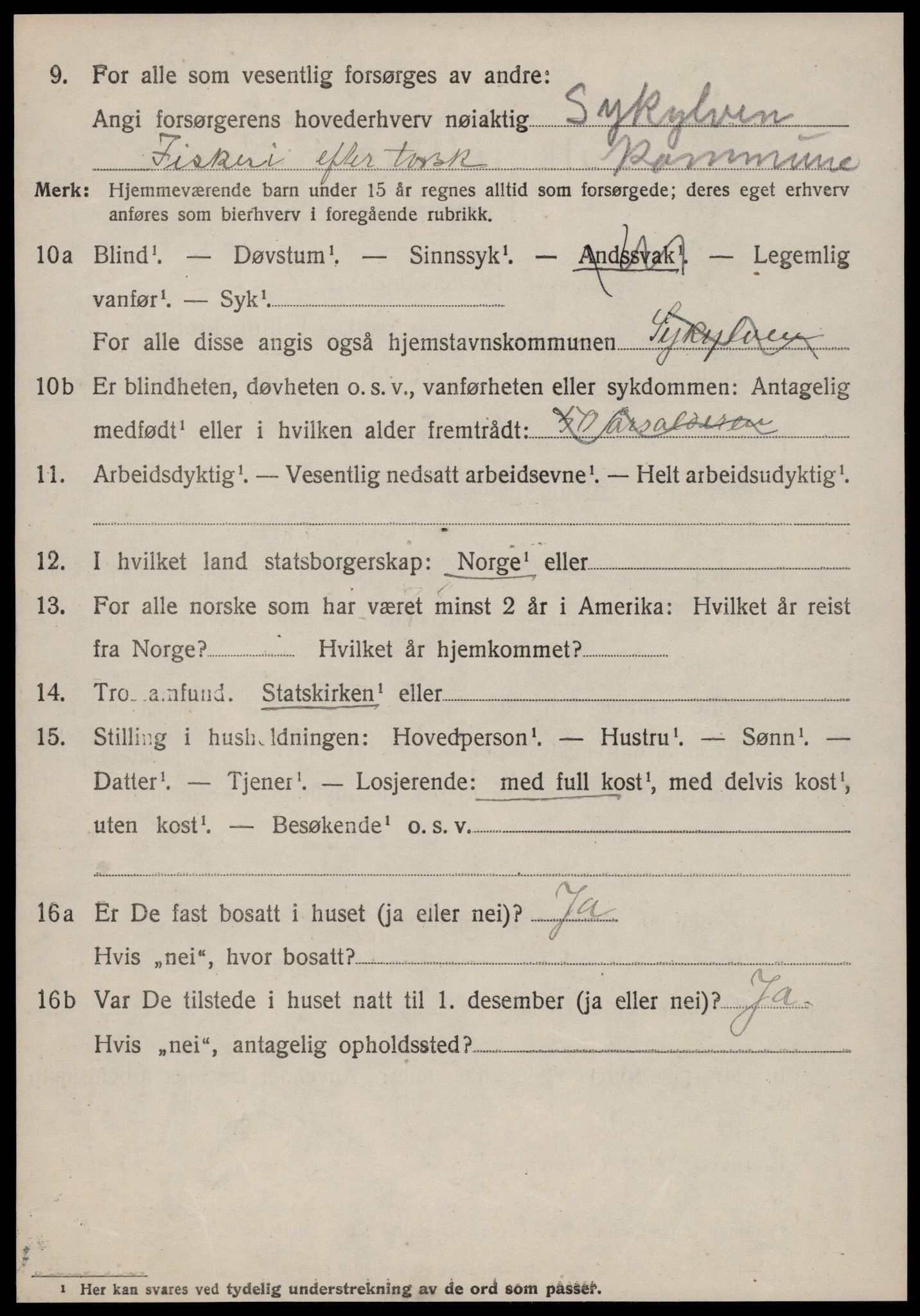 SAT, 1920 census for Sykkylven, 1920, p. 3034
