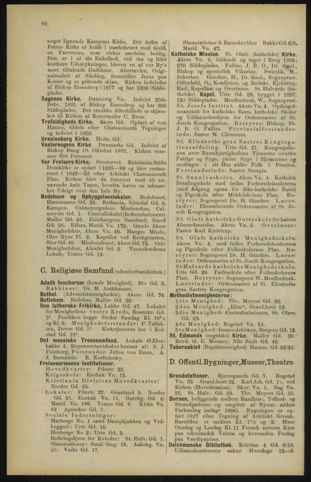 Kristiania/Oslo adressebok, PUBL/-, 1904, p. 92