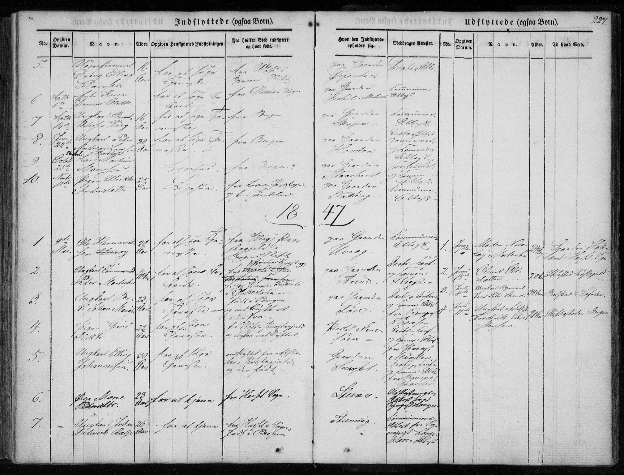 Ministerialprotokoller, klokkerbøker og fødselsregistre - Nordland, AV/SAT-A-1459/891/L1299: Parish register (official) no. 891A04, 1841-1856, p. 227