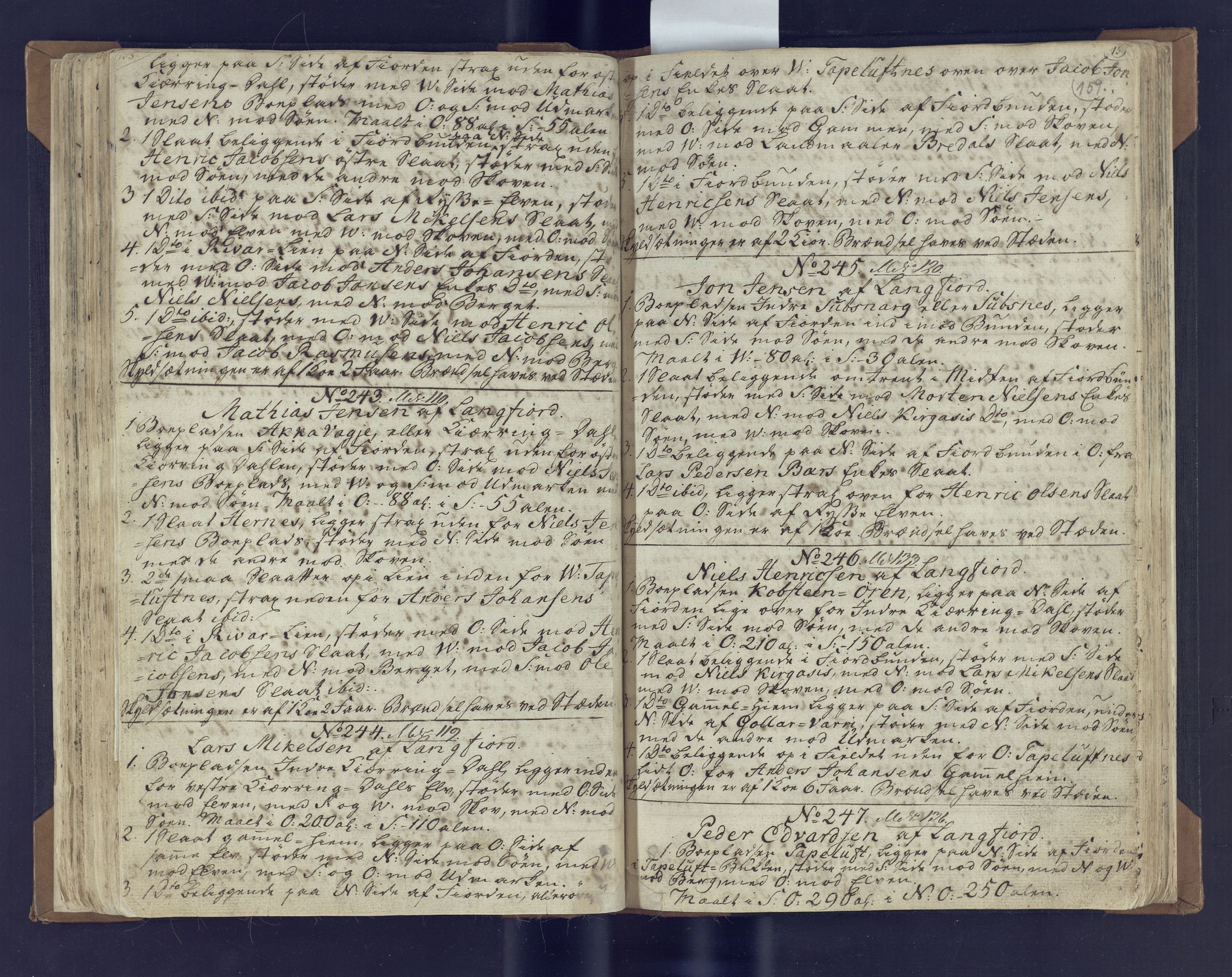 Fylkesmannen i Finnmark, SATØ/S-1120/1Coa/L2882: Landmålerprotokoll (i nærmagasinet/skannet), 1776-1845, p. 83