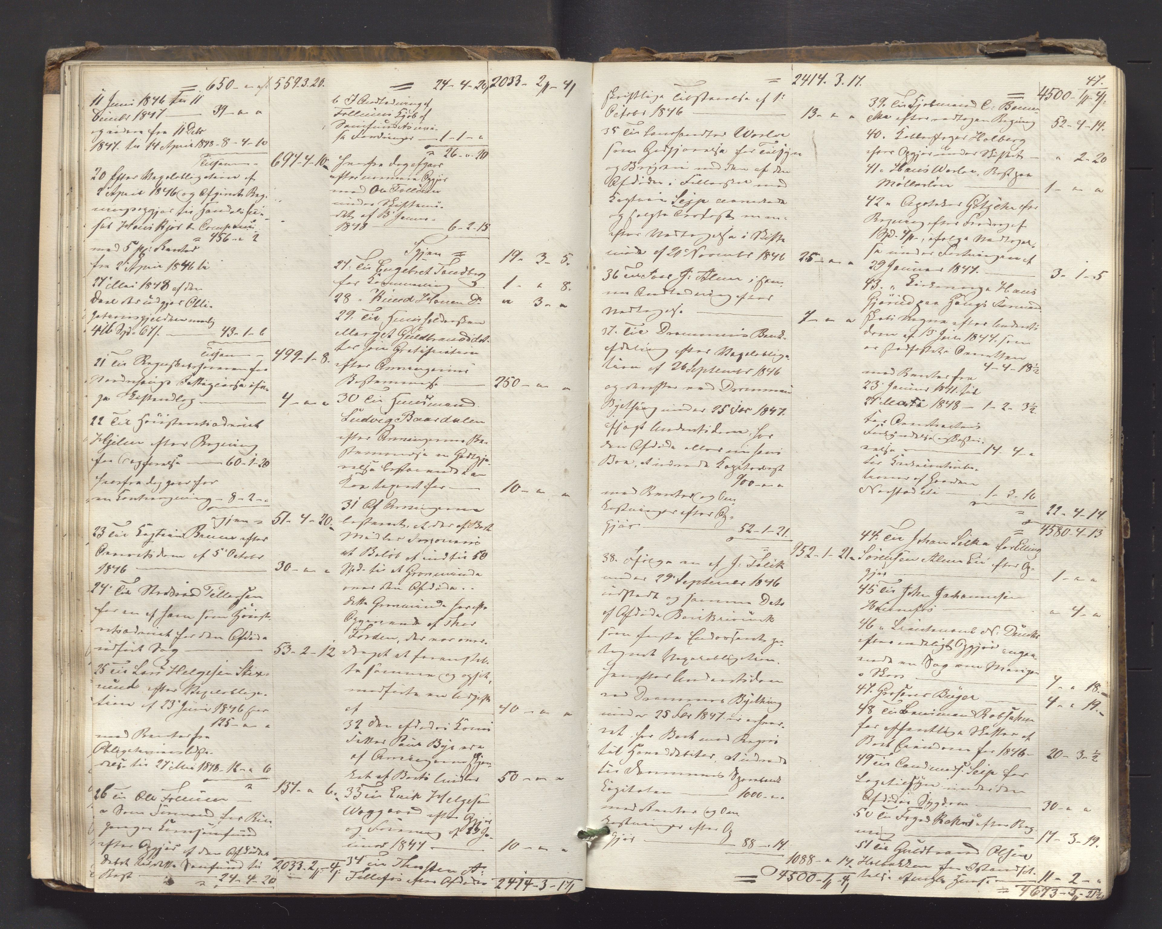 Ringerike sorenskriveri, AV/SAKO-A-105/H/Hb/Hbd/Hbda/L0003: Skifteutlodningsprotokoll, 1847-1857, p. 47