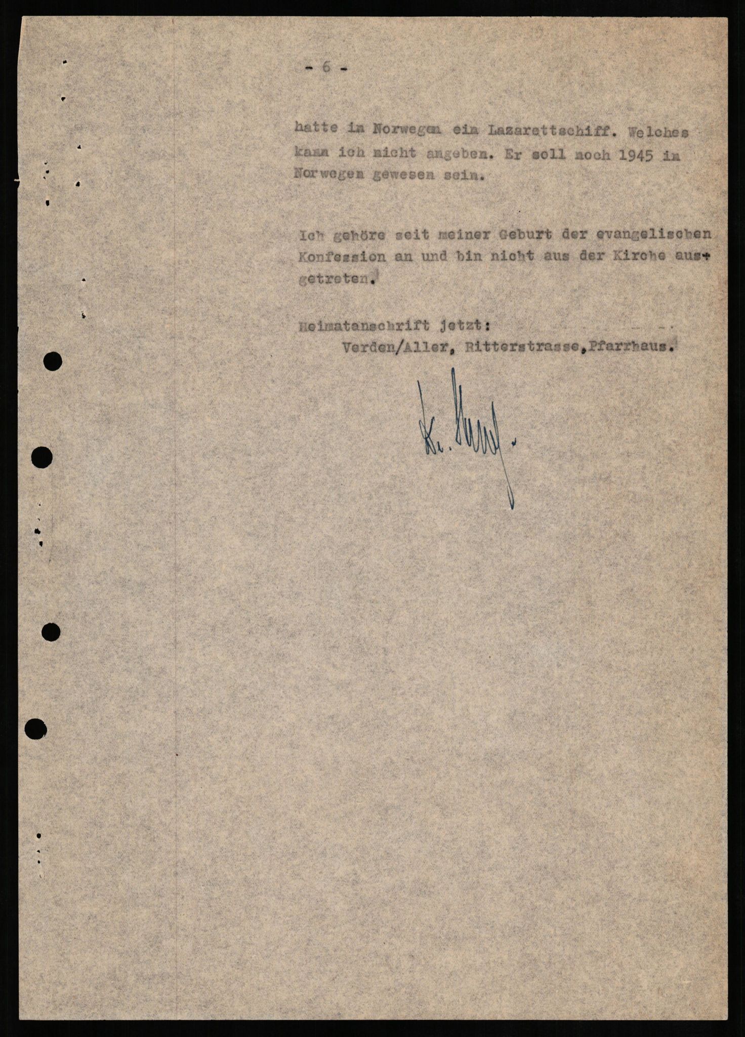 Forsvaret, Forsvarets overkommando II, RA/RAFA-3915/D/Db/L0014: CI Questionaires. Tyske okkupasjonsstyrker i Norge. Tyskere., 1945-1946, p. 188