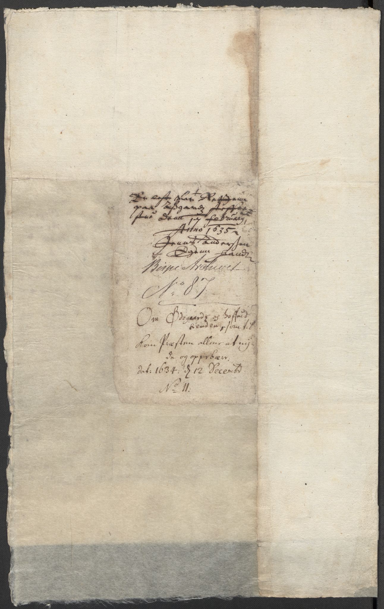 Riksarkivets diplomsamling, AV/RA-EA-5965/F15/L0024: Prestearkiv - Vestfold, 1619-1681, p. 73