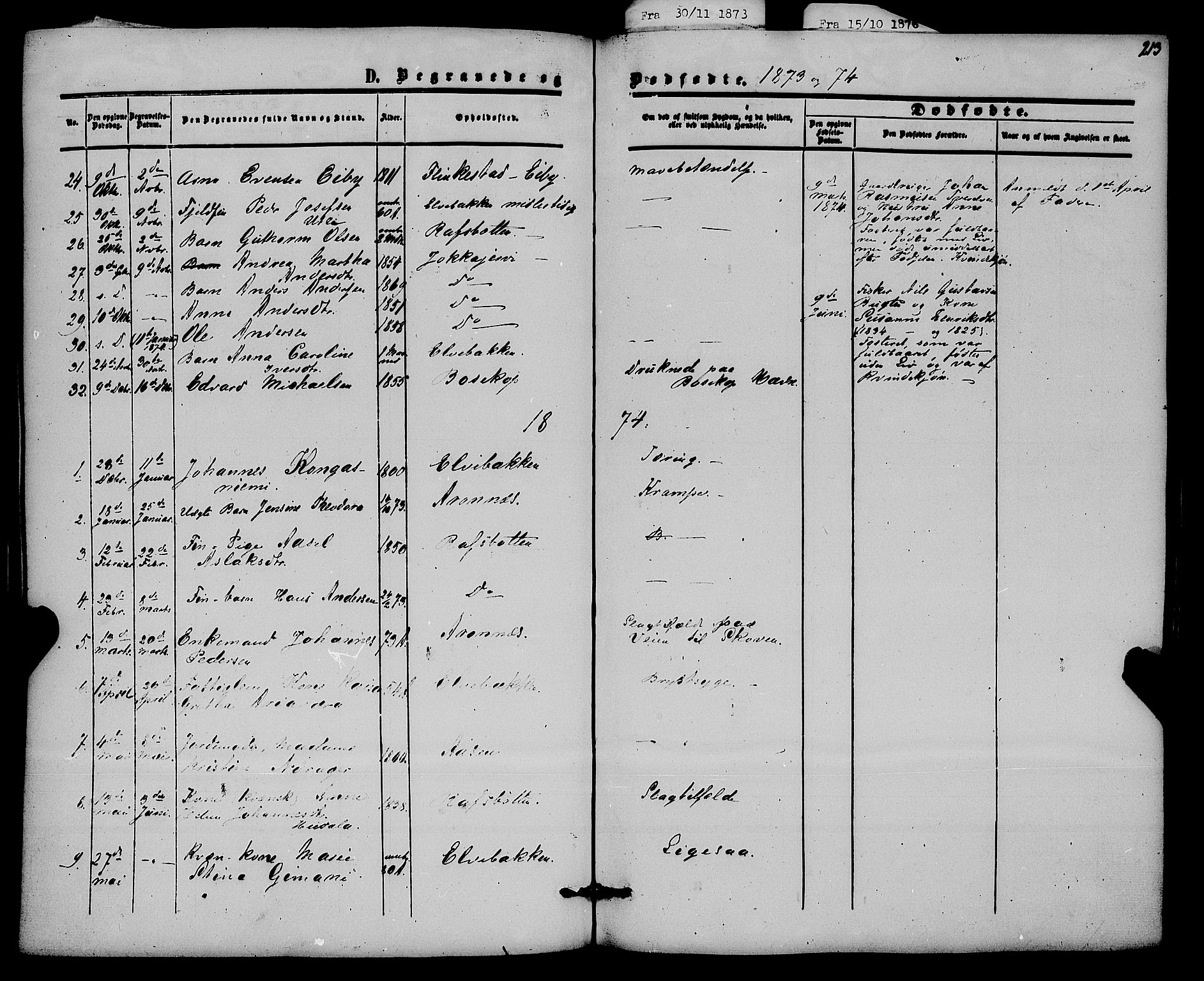 Alta sokneprestkontor, SATØ/S-1338/H/Ha/L0001.kirke: Parish register (official) no. 1, 1858-1878, p. 213