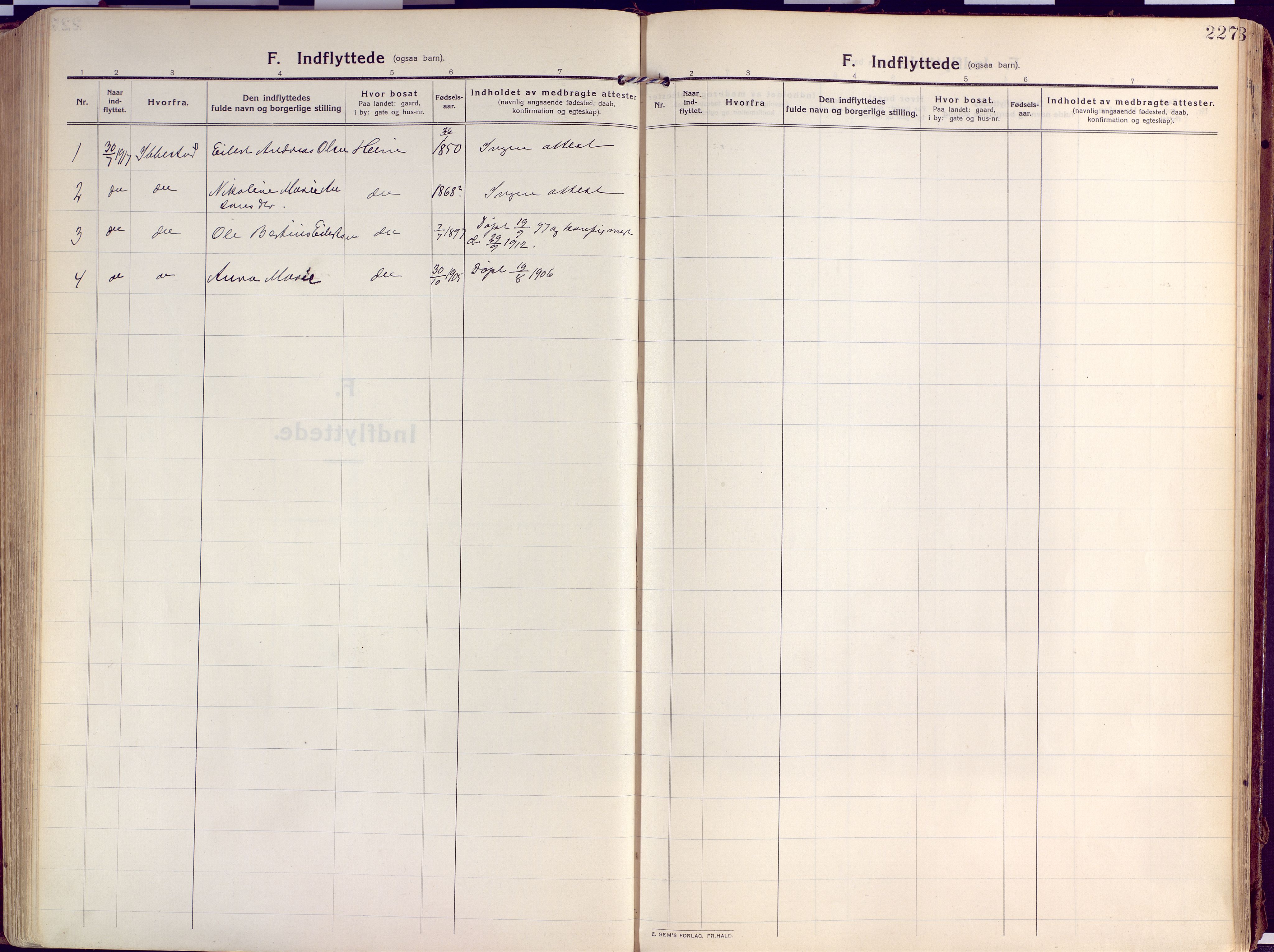 Salangen sokneprestembete, SATØ/S-1324/H/Ha/L0004kirke: Parish register (official) no. 4, 1912-1927, p. 227