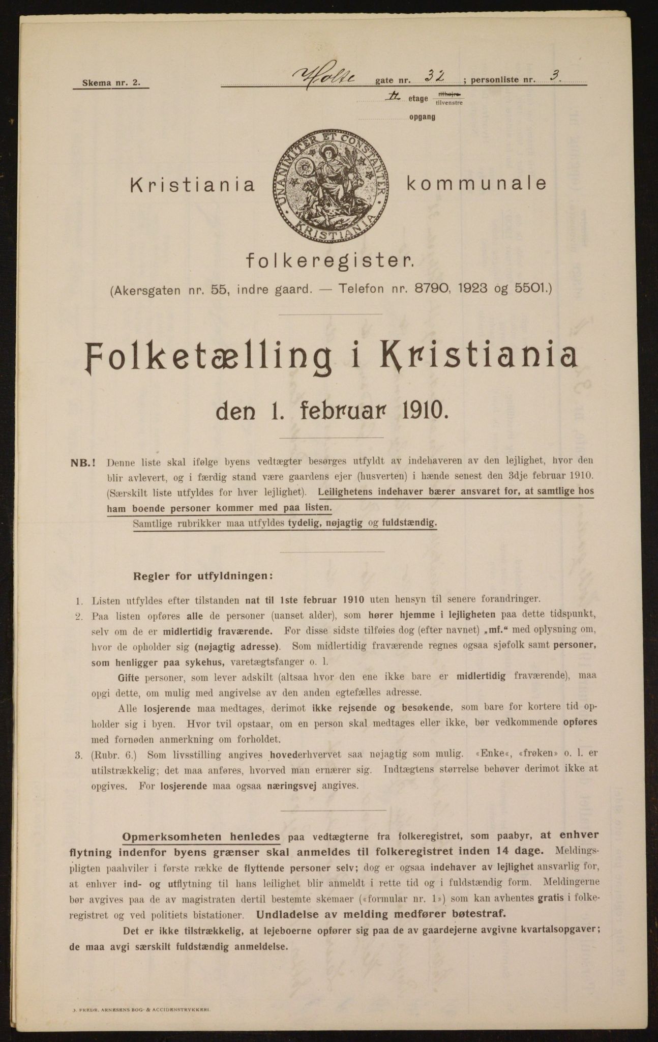 OBA, Municipal Census 1910 for Kristiania, 1910, p. 40577