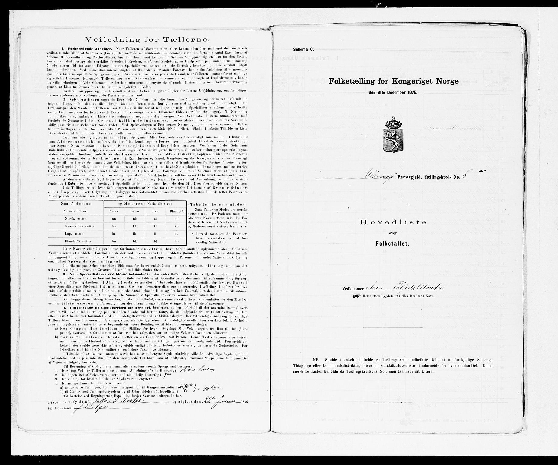 SAB, 1875 census for 1230P Ullensvang, 1875, p. 12