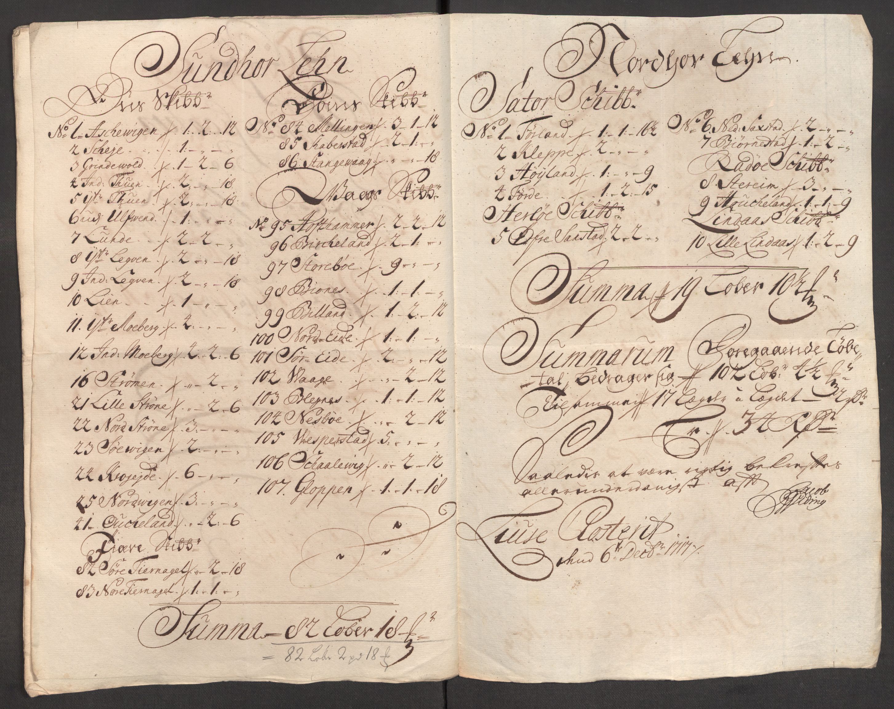 Rentekammeret inntil 1814, Reviderte regnskaper, Fogderegnskap, AV/RA-EA-4092/R50/L3160: Fogderegnskap Lyse kloster, 1710-1719, p. 385