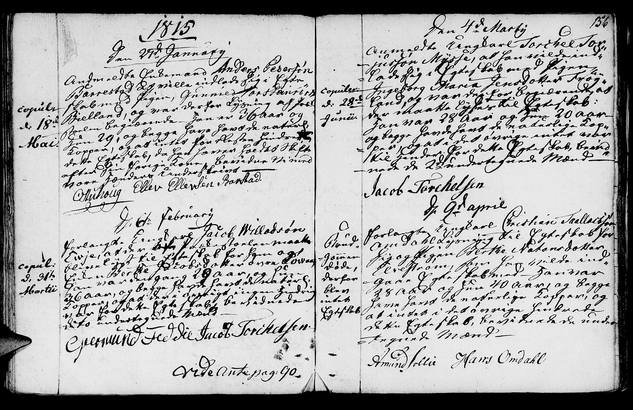 Sokndal sokneprestkontor, AV/SAST-A-101808: Parish register (official) no. A 5, 1806-1826, p. 156