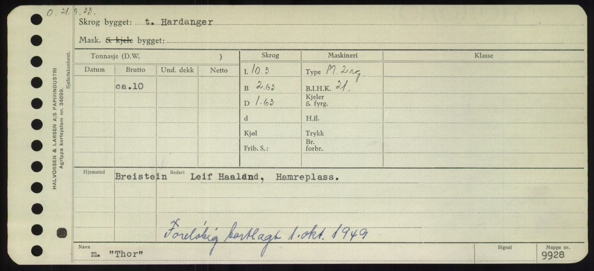 Sjøfartsdirektoratet med forløpere, Skipsmålingen, RA/S-1627/H/Hd/L0038: Fartøy, T-Th, p. 611