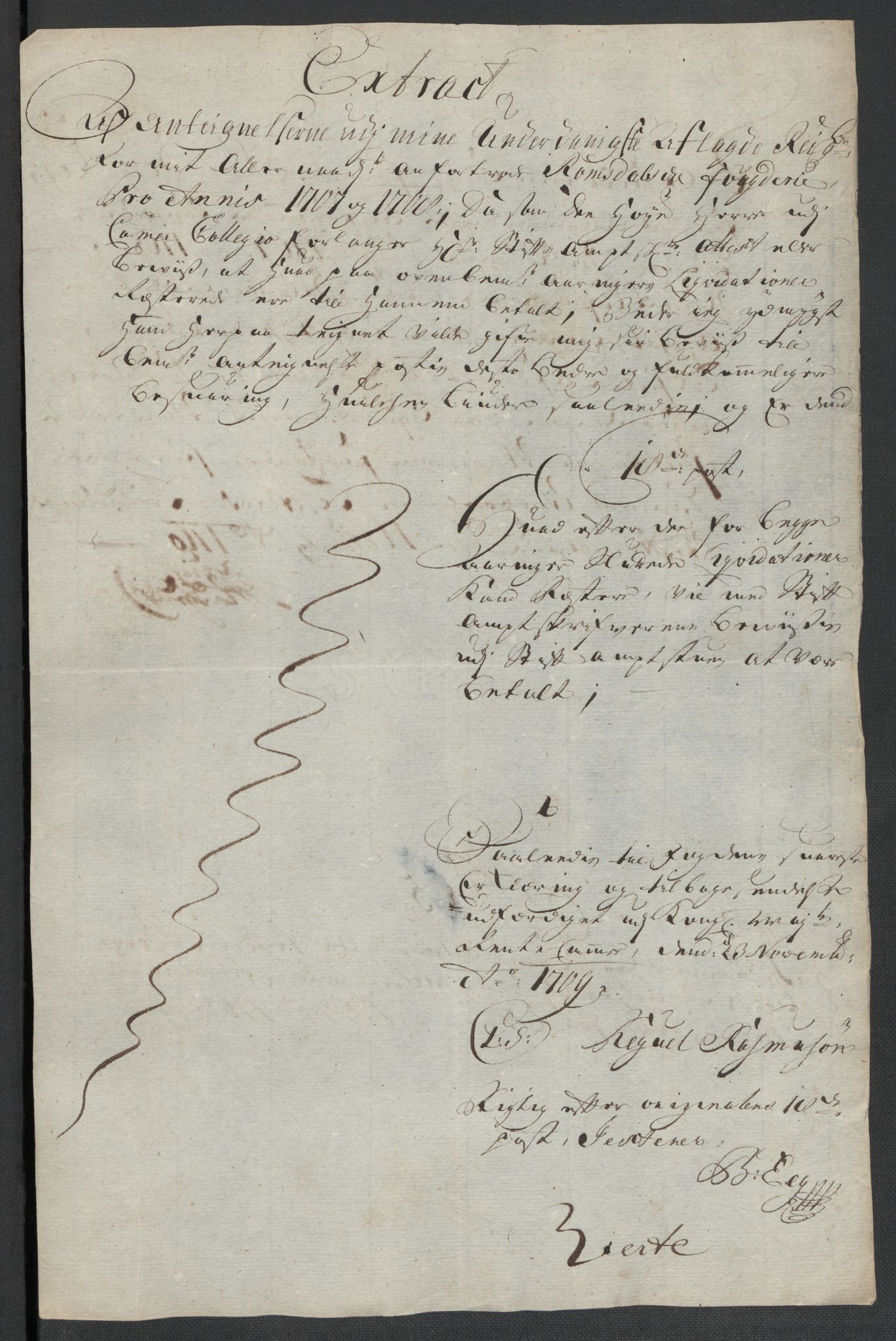 Rentekammeret inntil 1814, Reviderte regnskaper, Fogderegnskap, AV/RA-EA-4092/R55/L3658: Fogderegnskap Romsdal, 1707-1708, p. 368